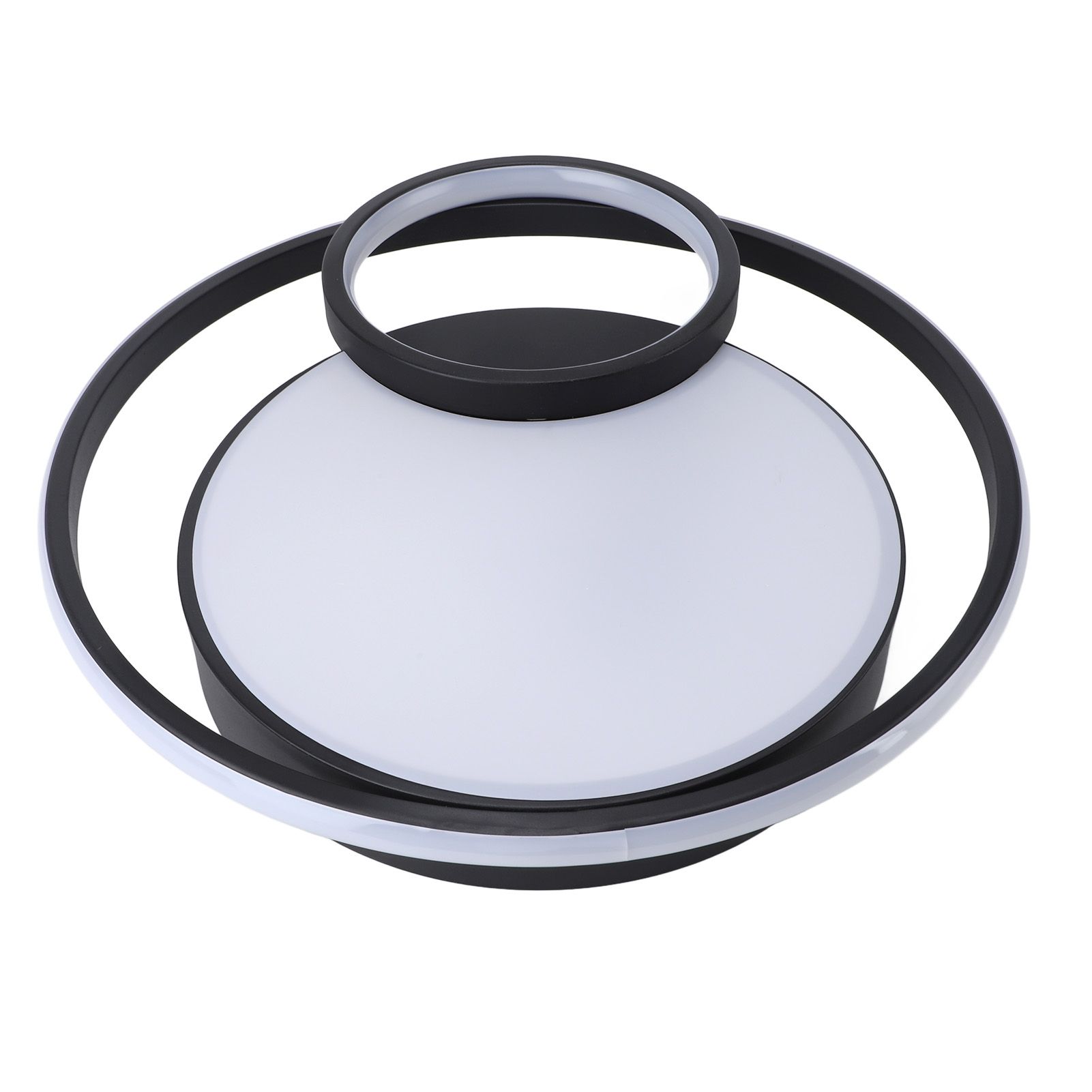 Modern LED Ceiling Light Dimmable Contemporary Black Flush Mount Ceiling Light view 4