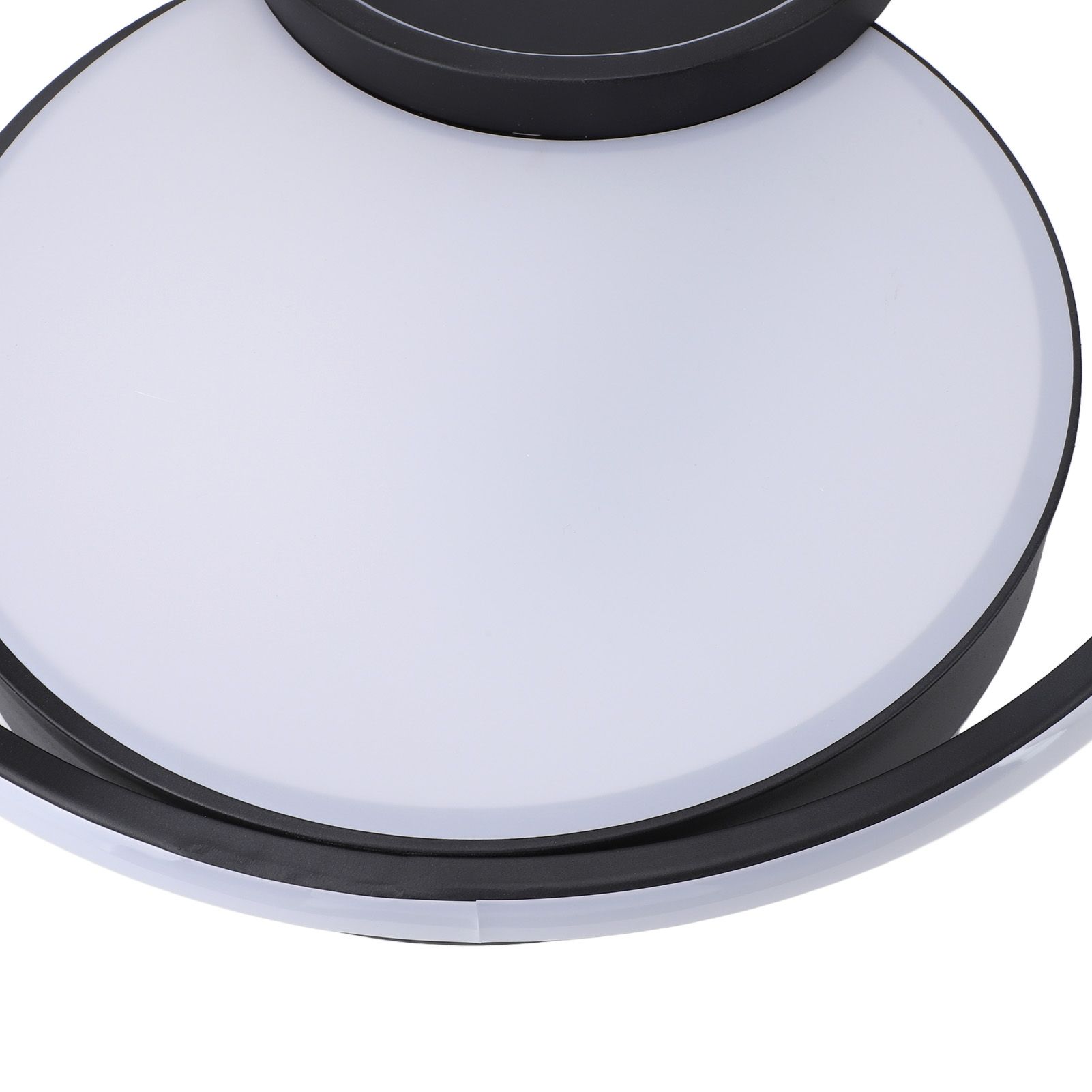 Modern LED Ceiling Light Dimmable Contemporary Black Flush Mount Ceiling Light view 5