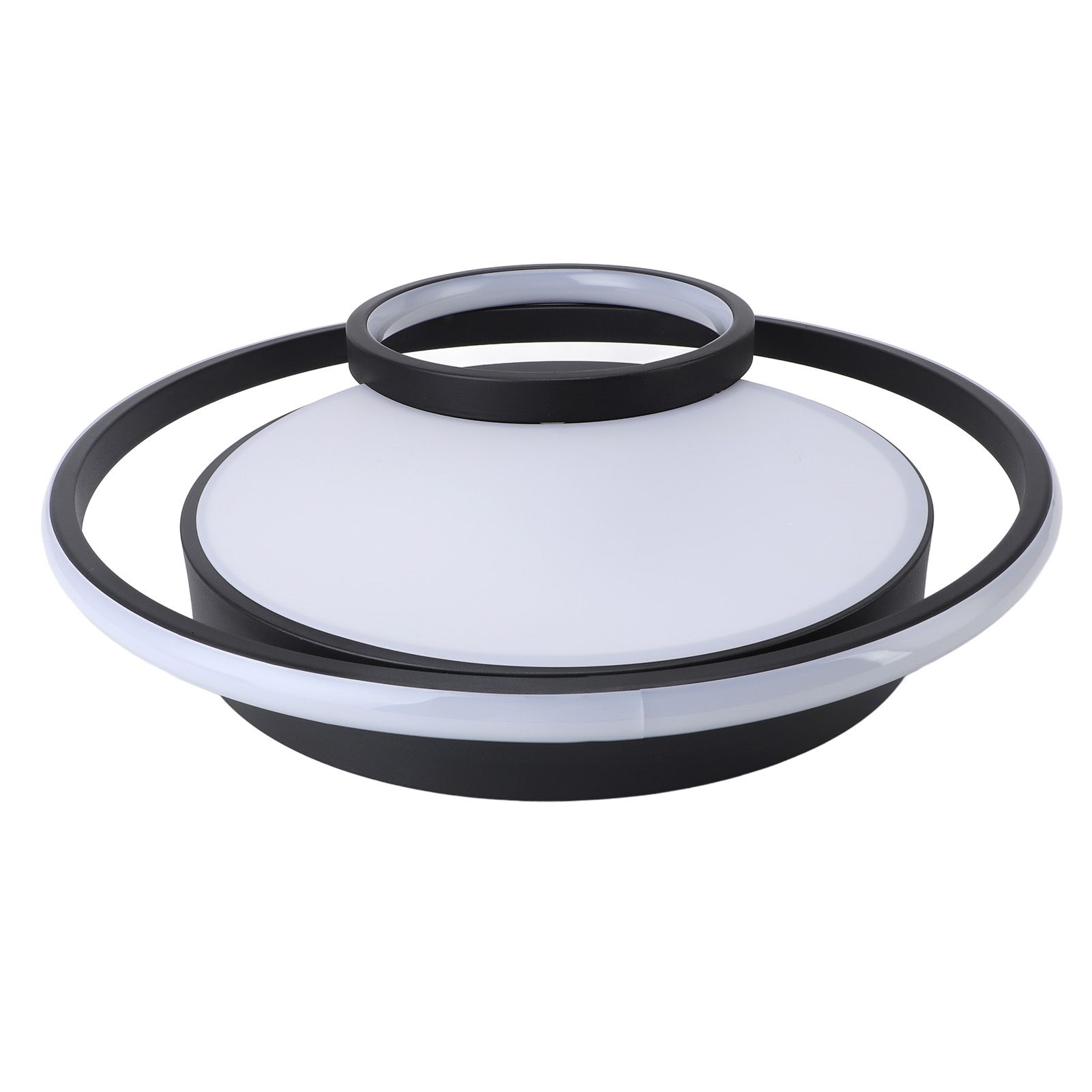 Modern LED Ceiling Light Dimmable Contemporary Black Flush Mount Ceiling Light view 8