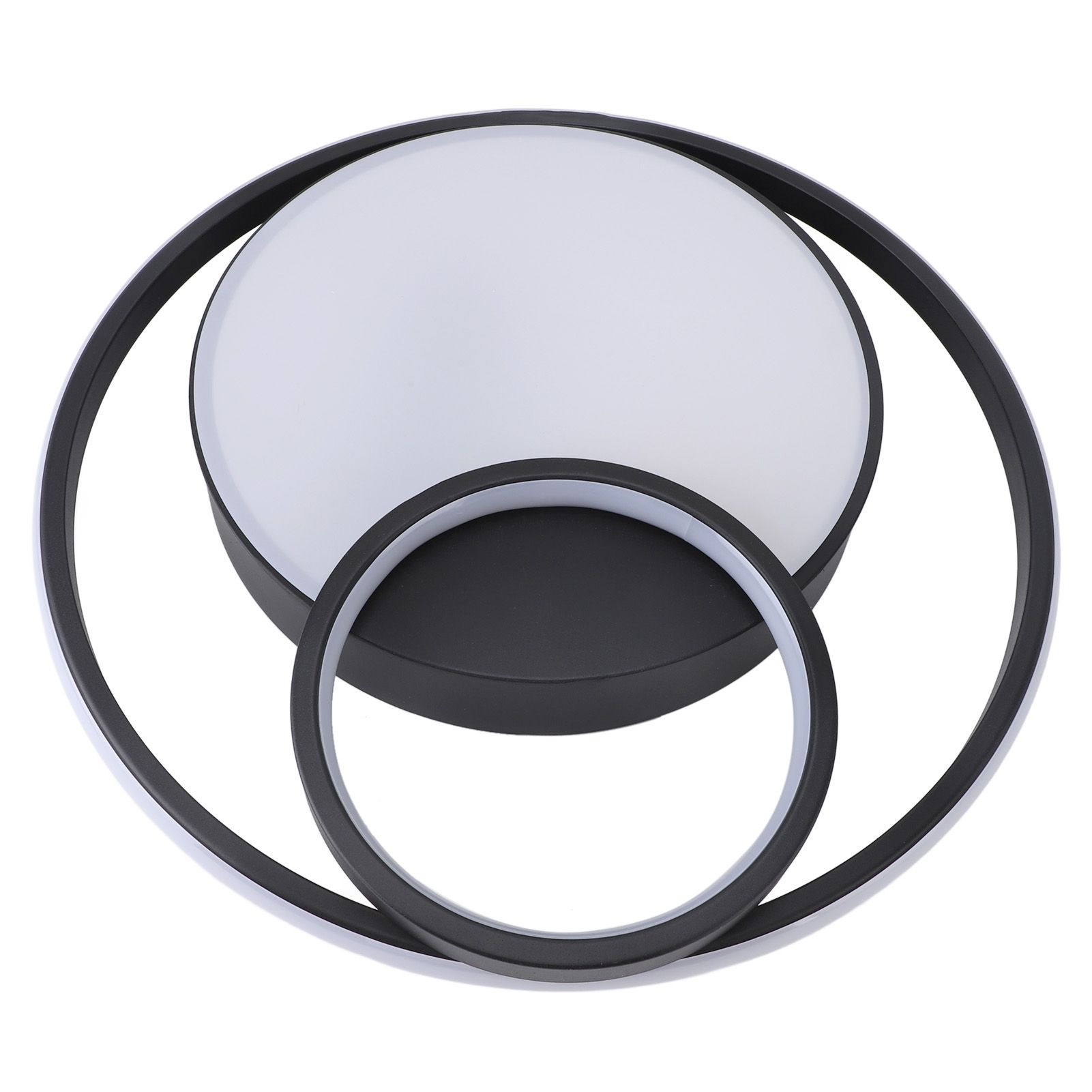Modern LED Ceiling Light Dimmable Contemporary Black Flush Mount Ceiling Light view 9
