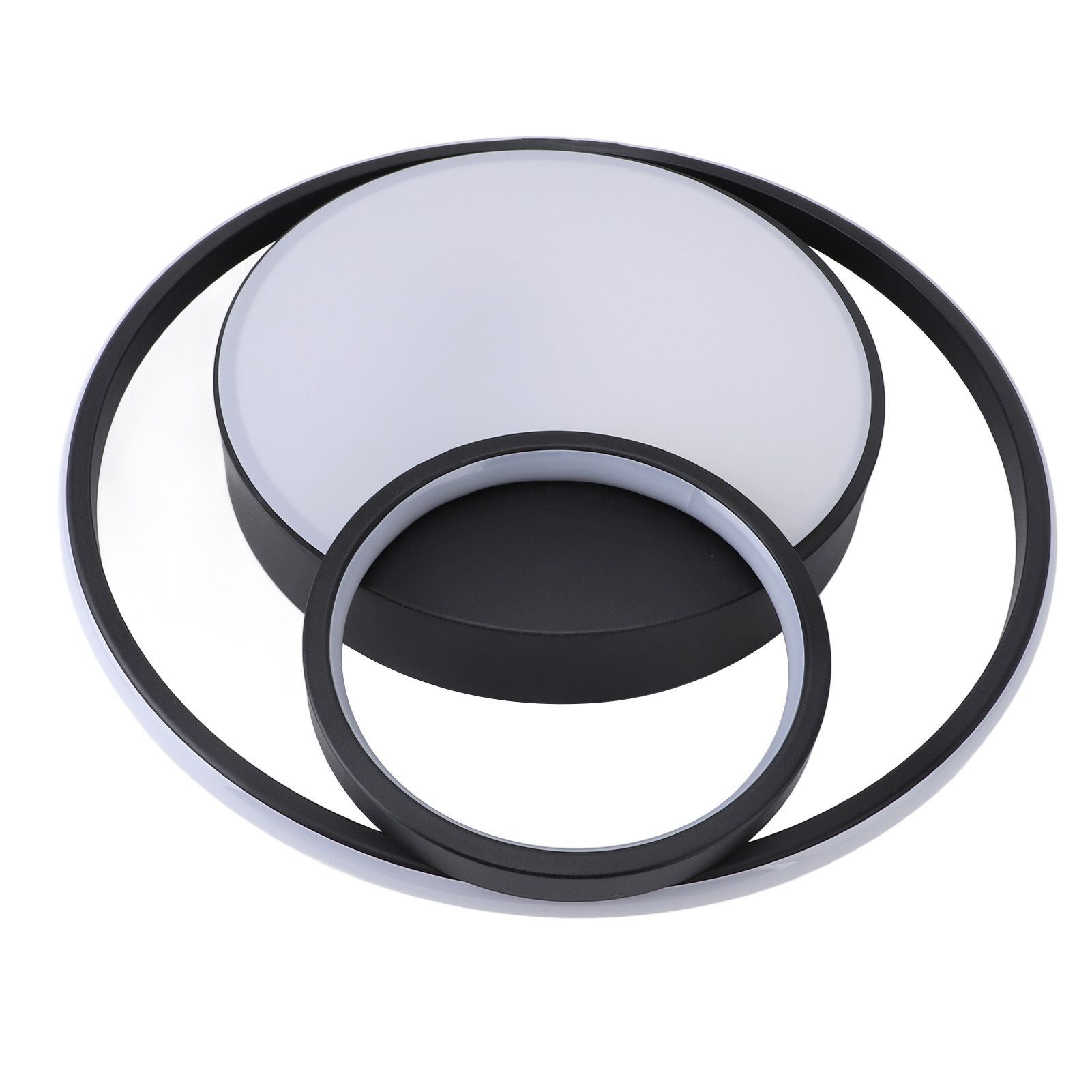 Modern LED Ceiling Light Dimmable Contemporary Black Flush Mount Ceiling Light view 10