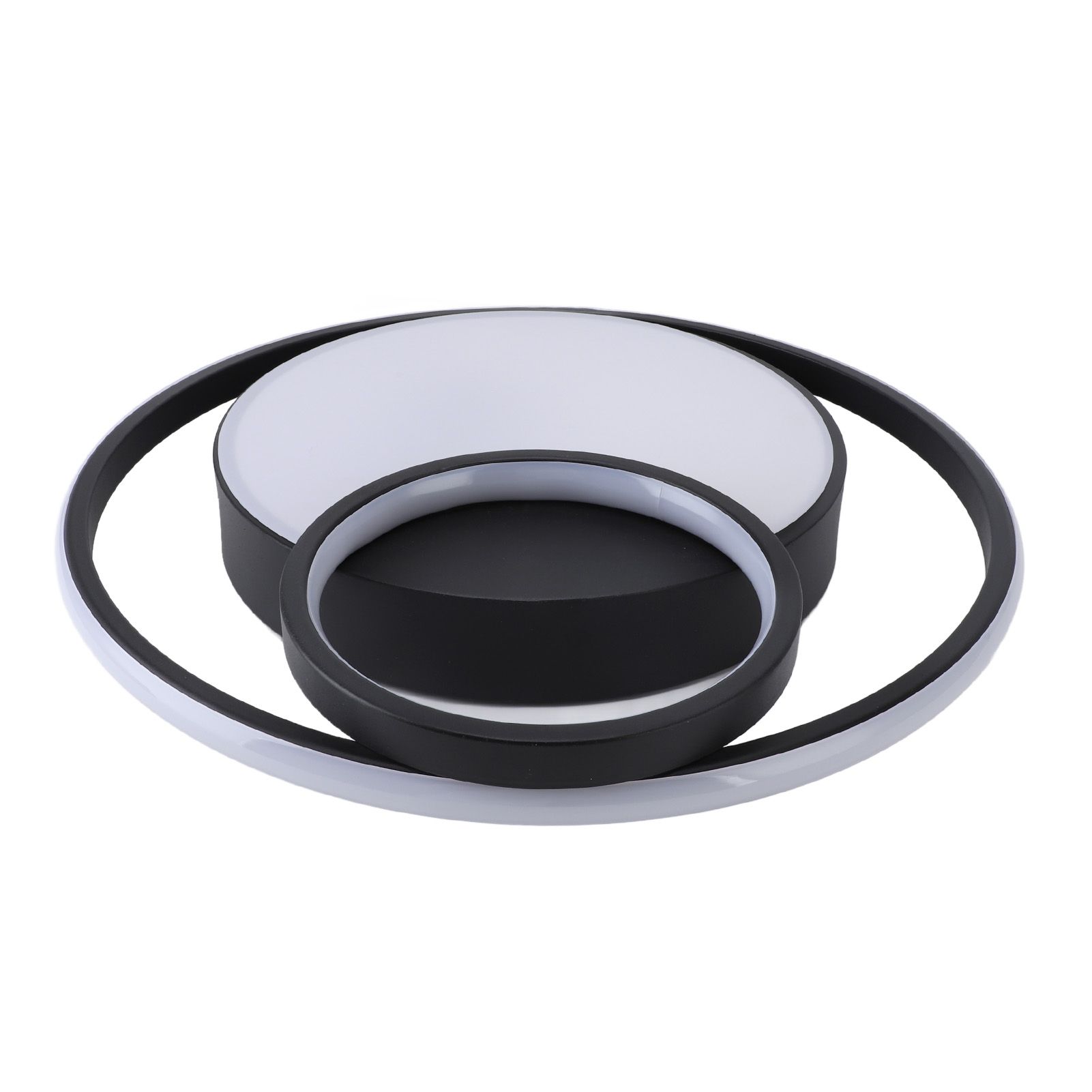 Modern LED Ceiling Light Dimmable Contemporary Black Flush Mount Ceiling Light view 11