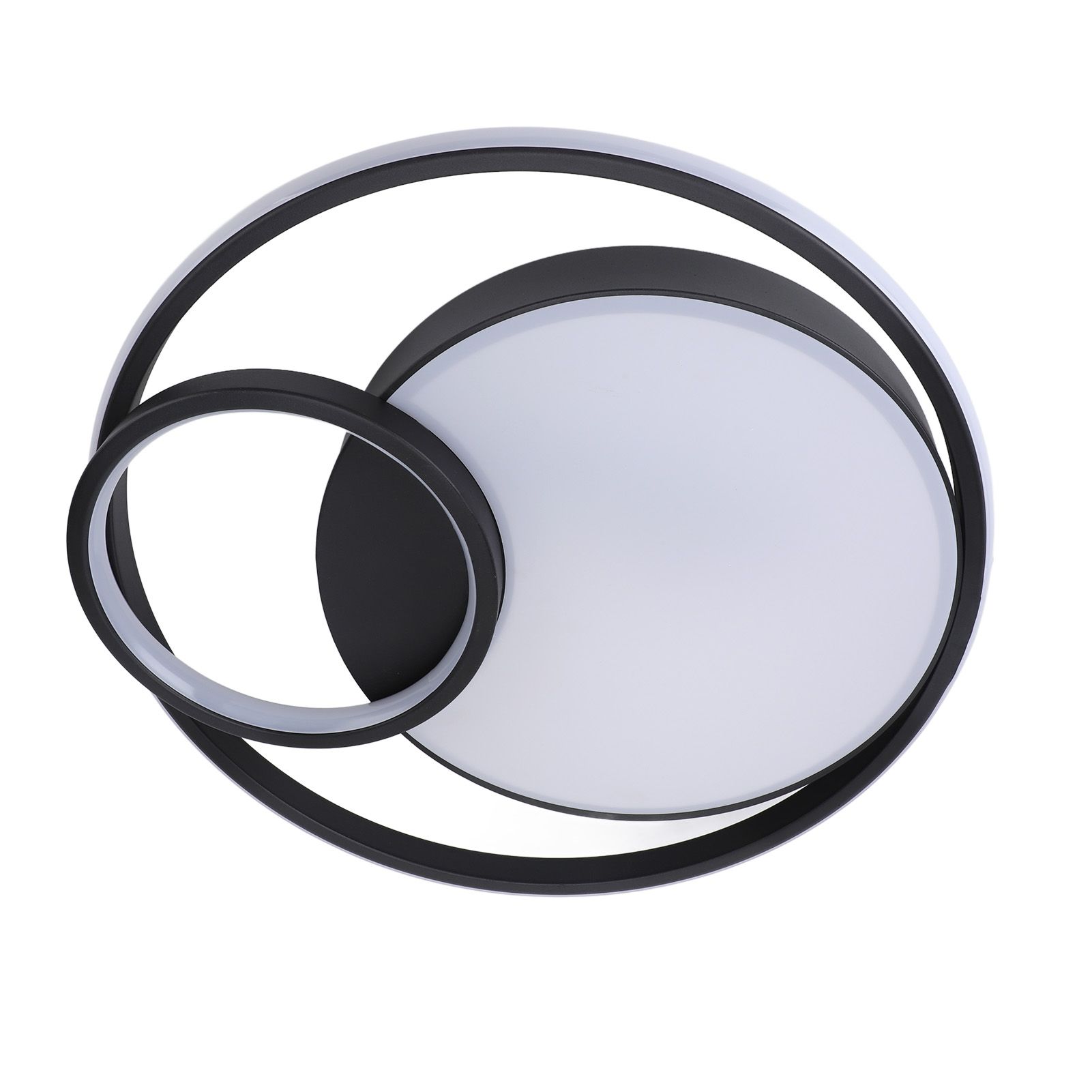 Modern LED Ceiling Light Dimmable Contemporary Black Flush Mount Ceiling Light view 12