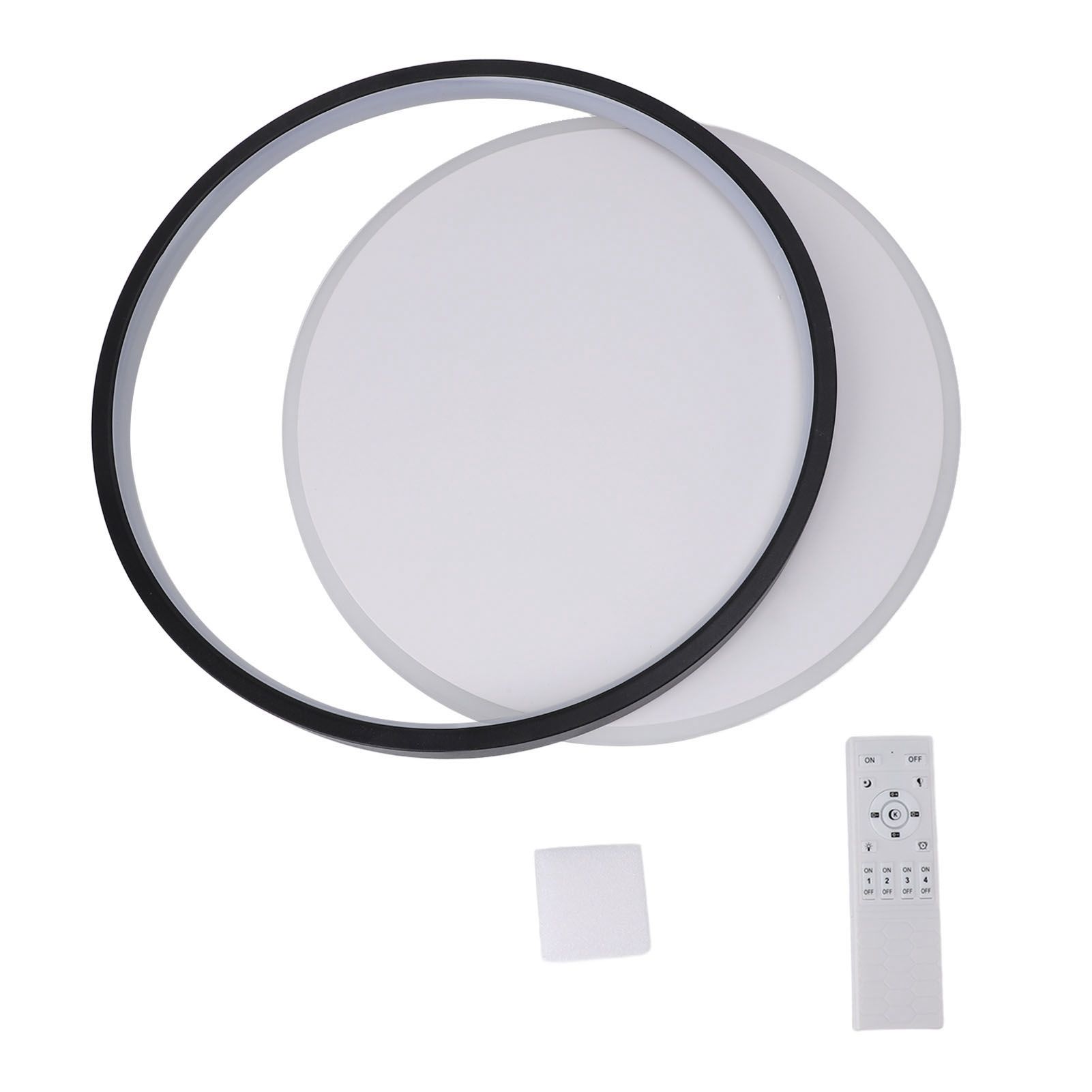 Modern LED Ceiling Light Dimmable Round Flush Mount Lighting Fixture Ceiling view 3