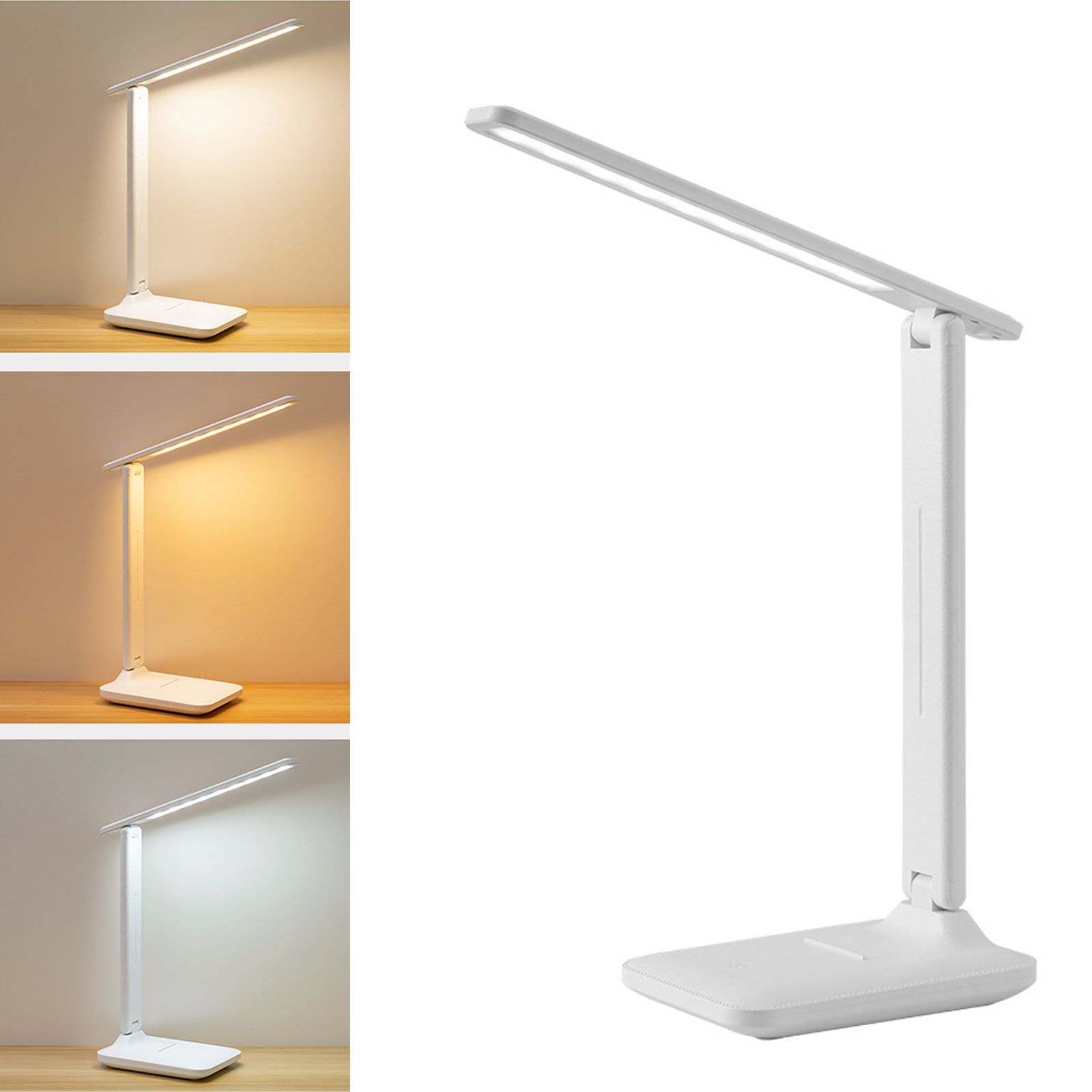 LED Desk Lamp 10W 3 Color Temperatures USB Powered Eye Caring Desk Reading view 8
