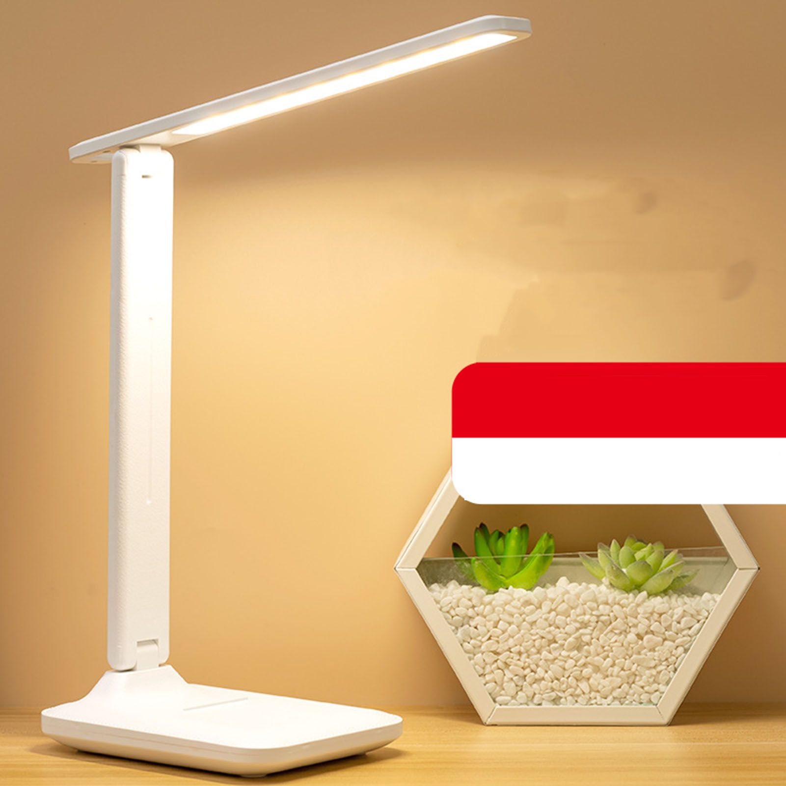 LED Desk Lamp 10W 3 Color Temperatures USB Powered Eye Caring Desk Reading view 9