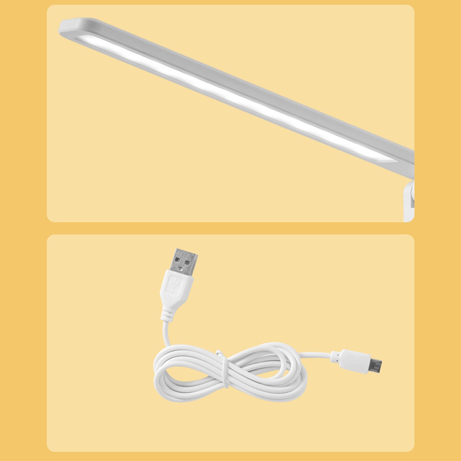 Folding Reading Lamp Eye Friendly 3 Colors Stepless Dimmable LED Desk Lamp for view 5
