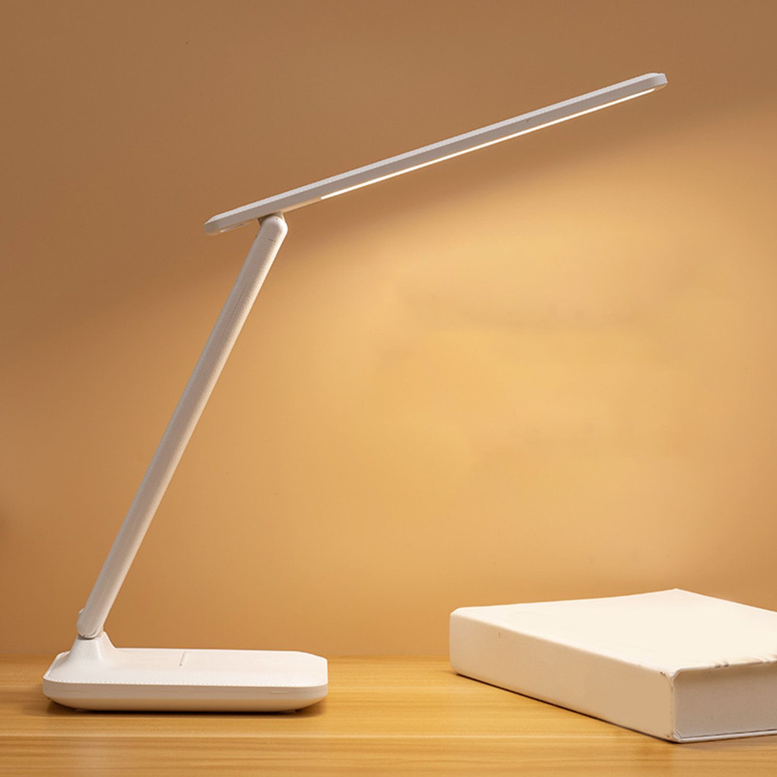 Folding Reading Lamp Eye Friendly 3 Colors Stepless Dimmable LED Desk Lamp for view 8