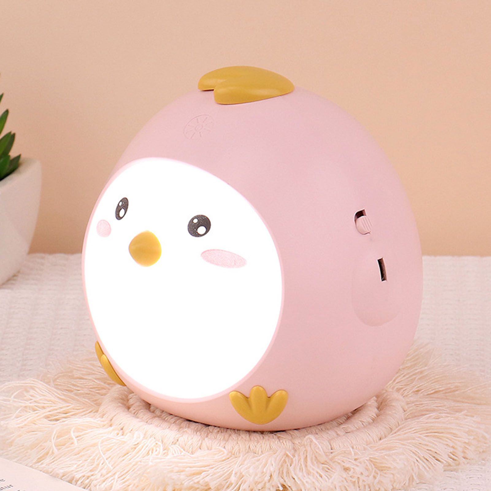 Chicken Touch Night Light Cute Innovative LED Light USB Charging Bedside Lamp view 8