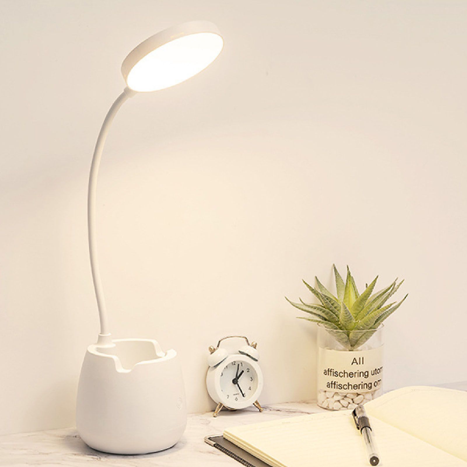 LED Desk Lamp High Brightness Eye Protective USB Rechargeable Bedside Lamp view 10