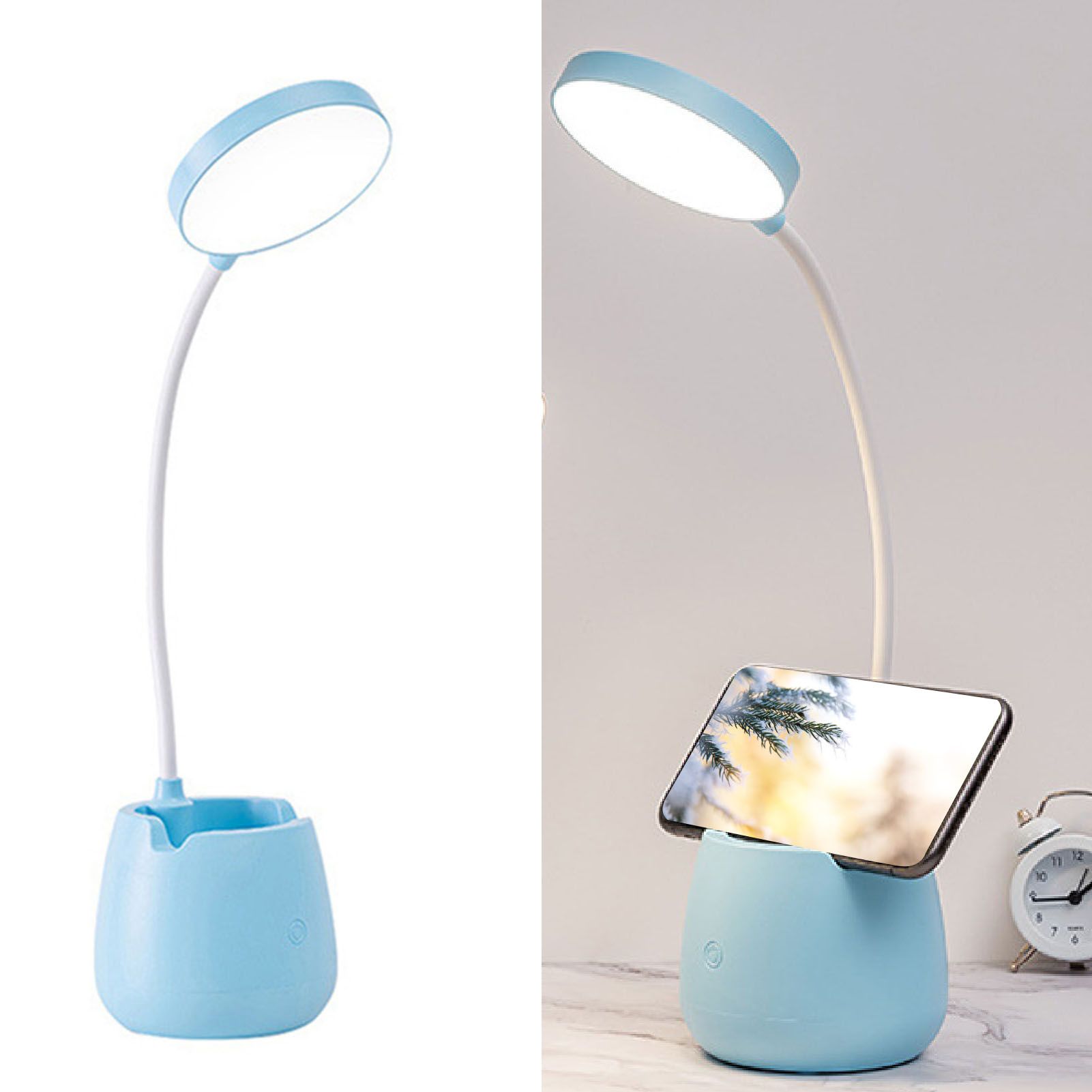 LED Desk Lamp High Brightness Eye Protective USB Rechargeable Bedside Lamp view 4