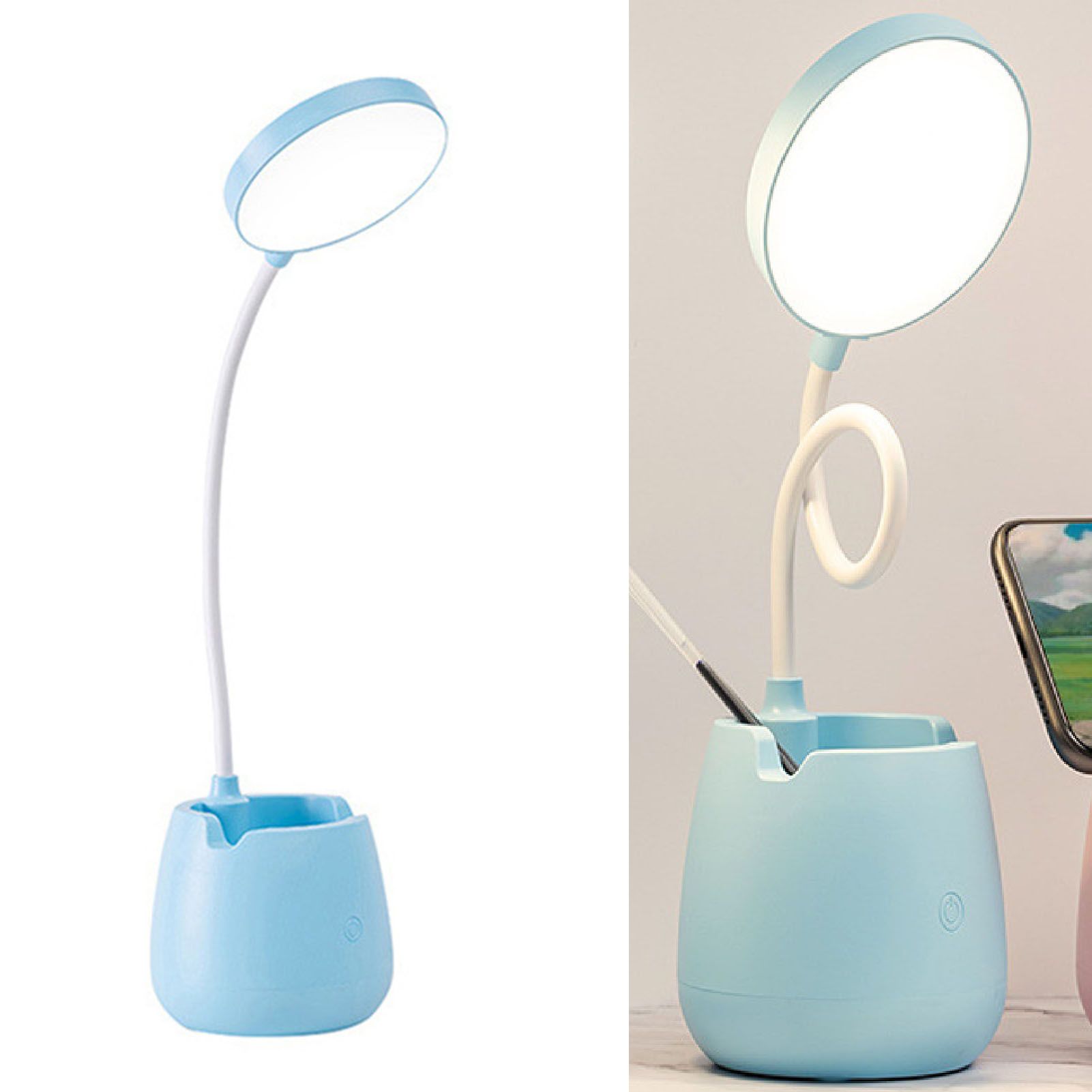 LED Desk Lamp High Brightness Eye Protective USB Rechargeable Bedside Lamp view 6