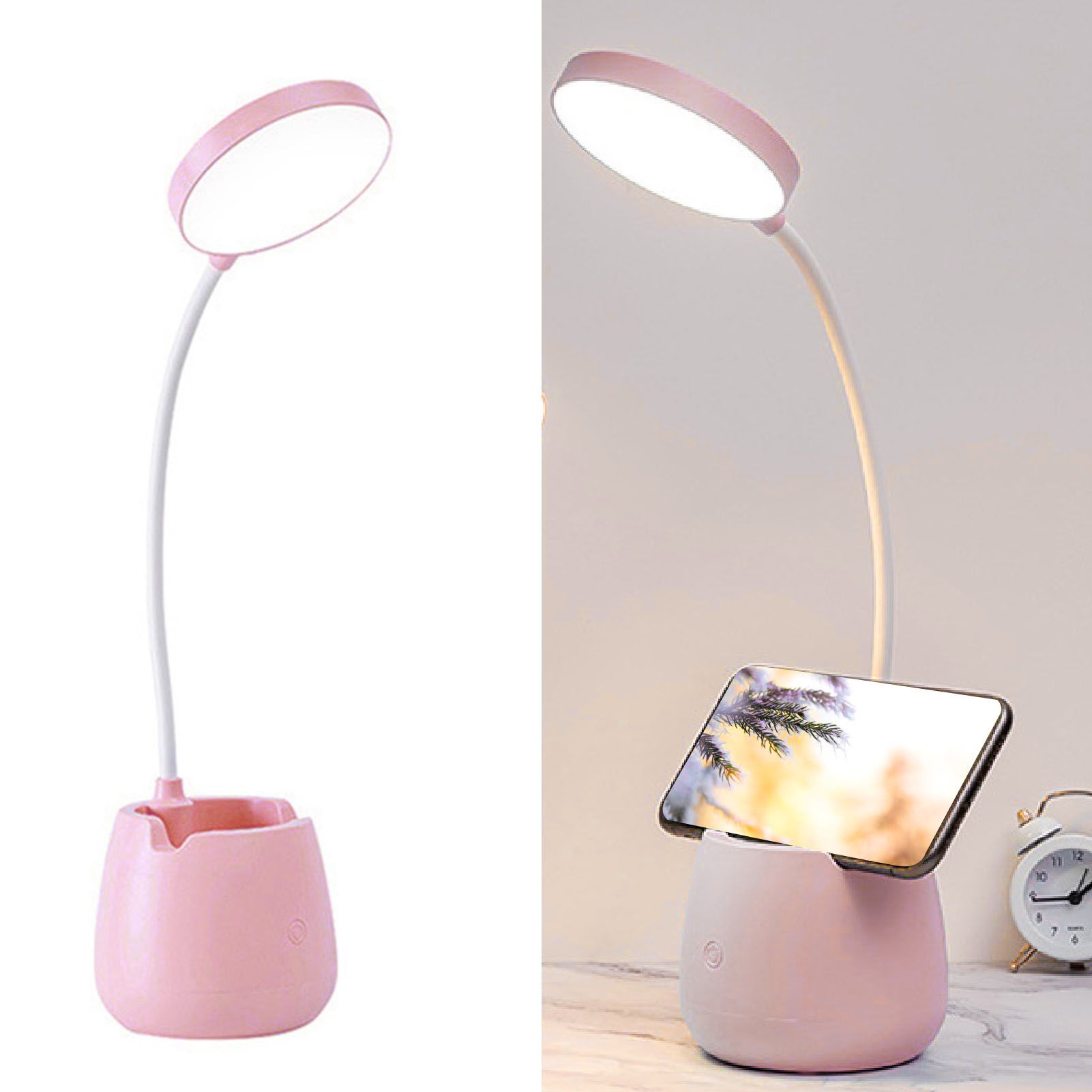 LED Desk Lamp High Brightness Eye Protective USB Rechargeable Bedside Lamp view 4