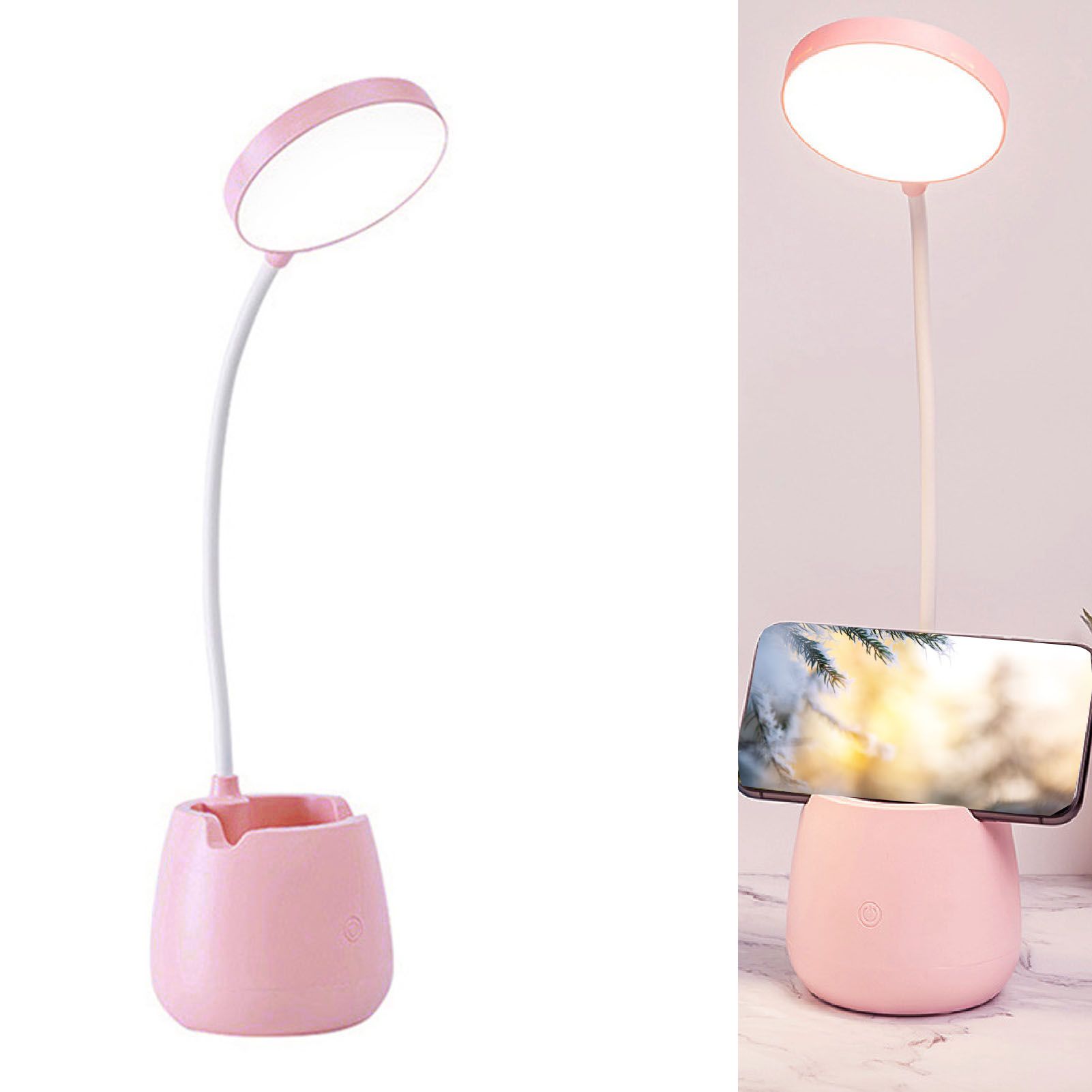 LED Desk Lamp High Brightness Eye Protective USB Rechargeable Bedside Lamp view 6