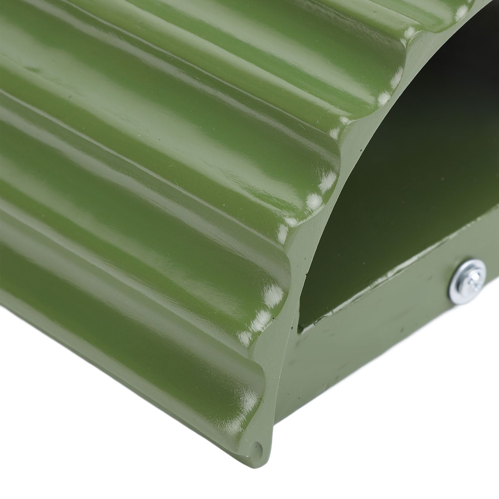 Modern Wall Sconce Light Fixture Minimalist Half Cylinder Desgin Green Wall view 7