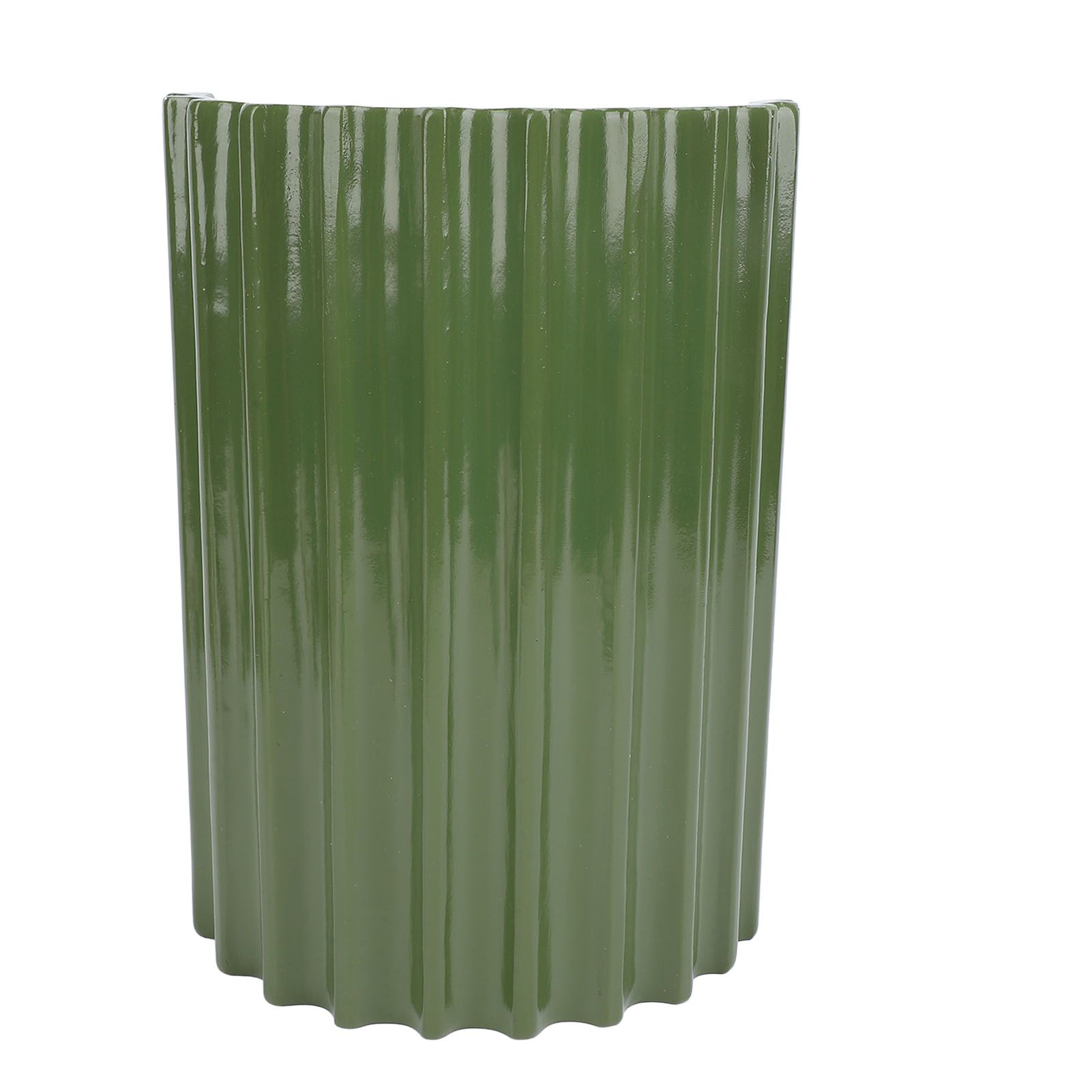 Modern Wall Sconce Light Fixture Minimalist Half Cylinder Desgin Green Wall view 9