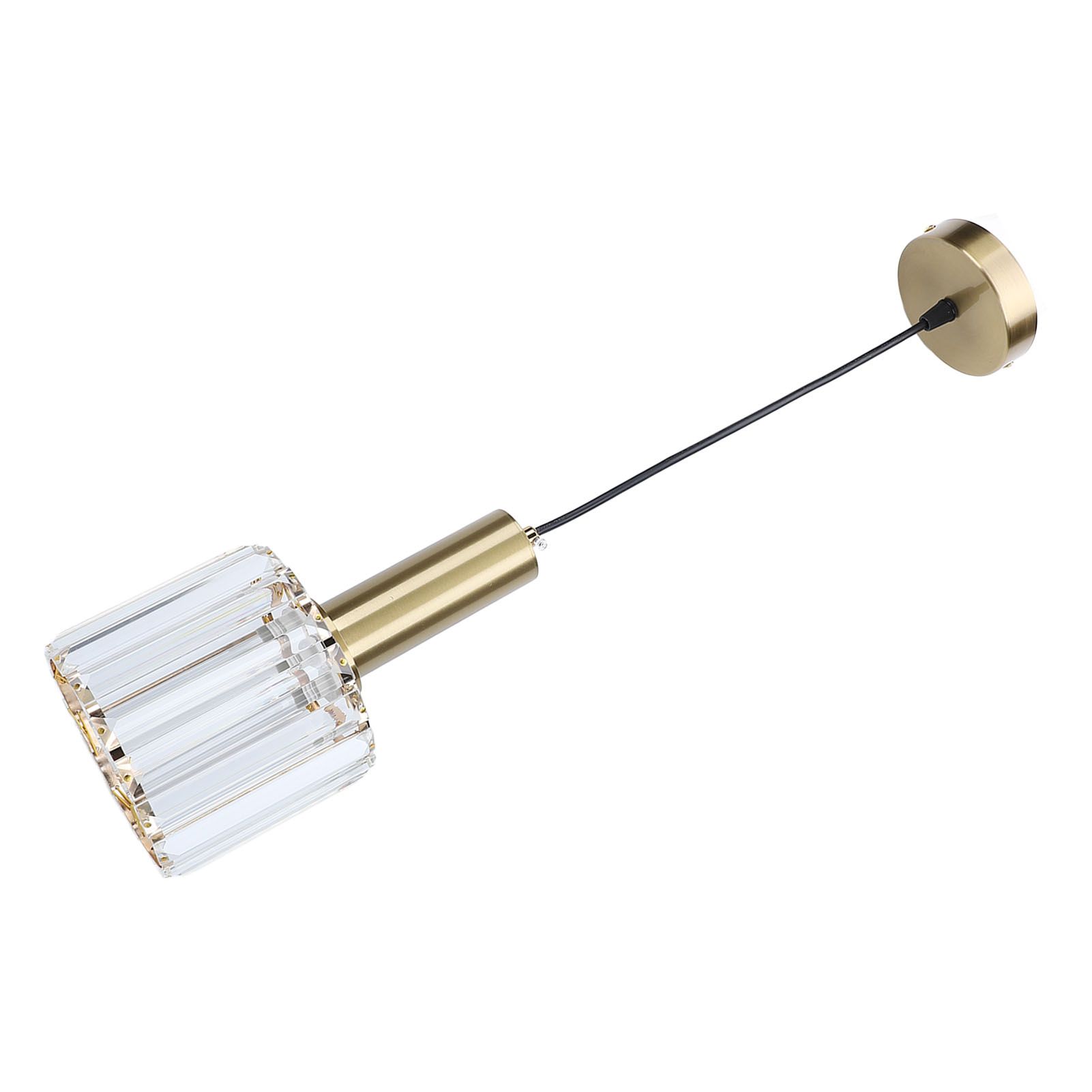Crystal Pendant Light Modern Light Luxury Elegant Gold Adjustable Height view 9