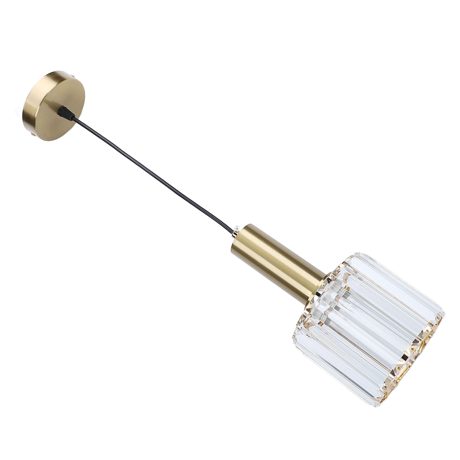 Crystal Pendant Light Modern Light Luxury Elegant Gold Adjustable Height view 11