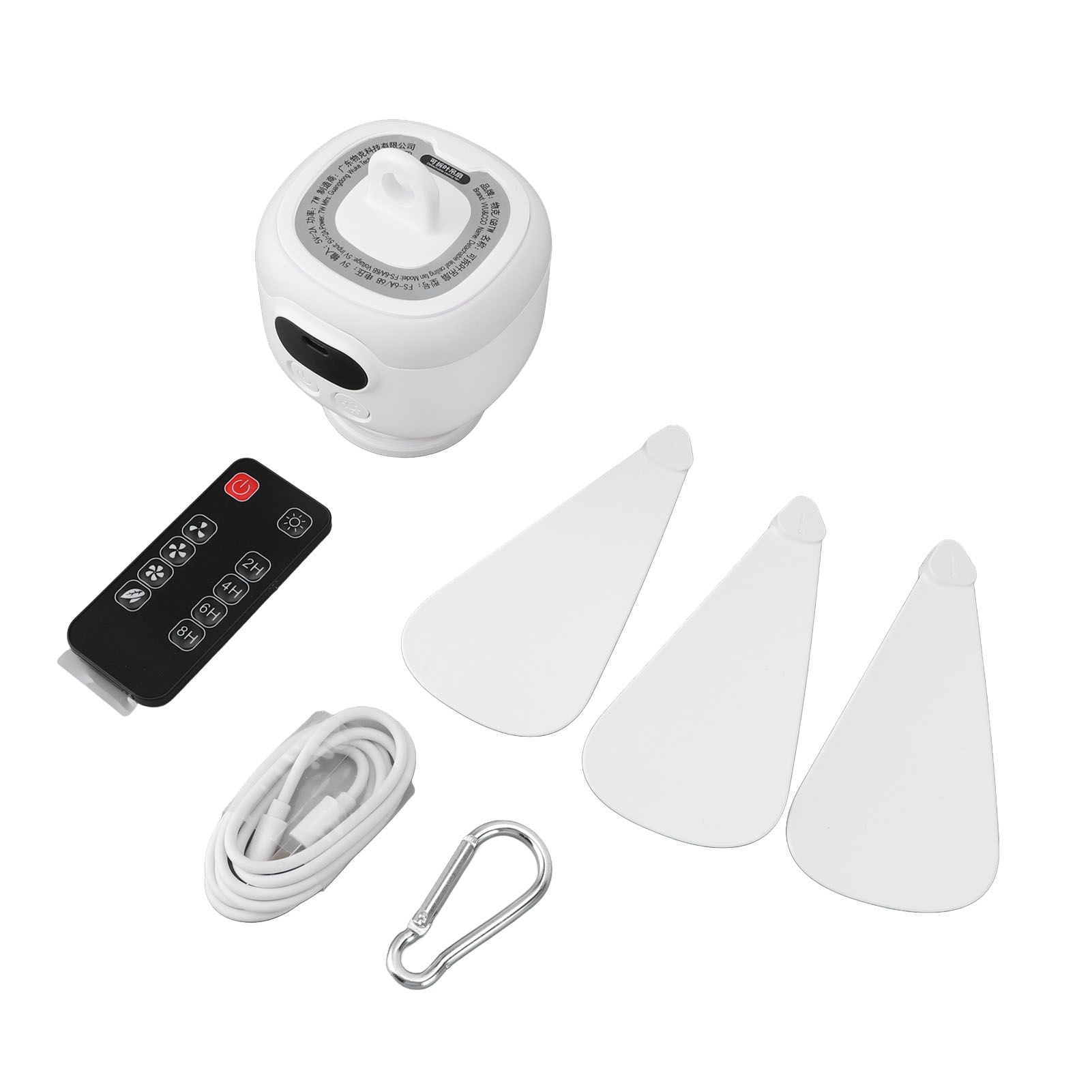 Camping Fan Rechargeable 8000mAh Battery Detachable Blades Remote Control 3 view 3