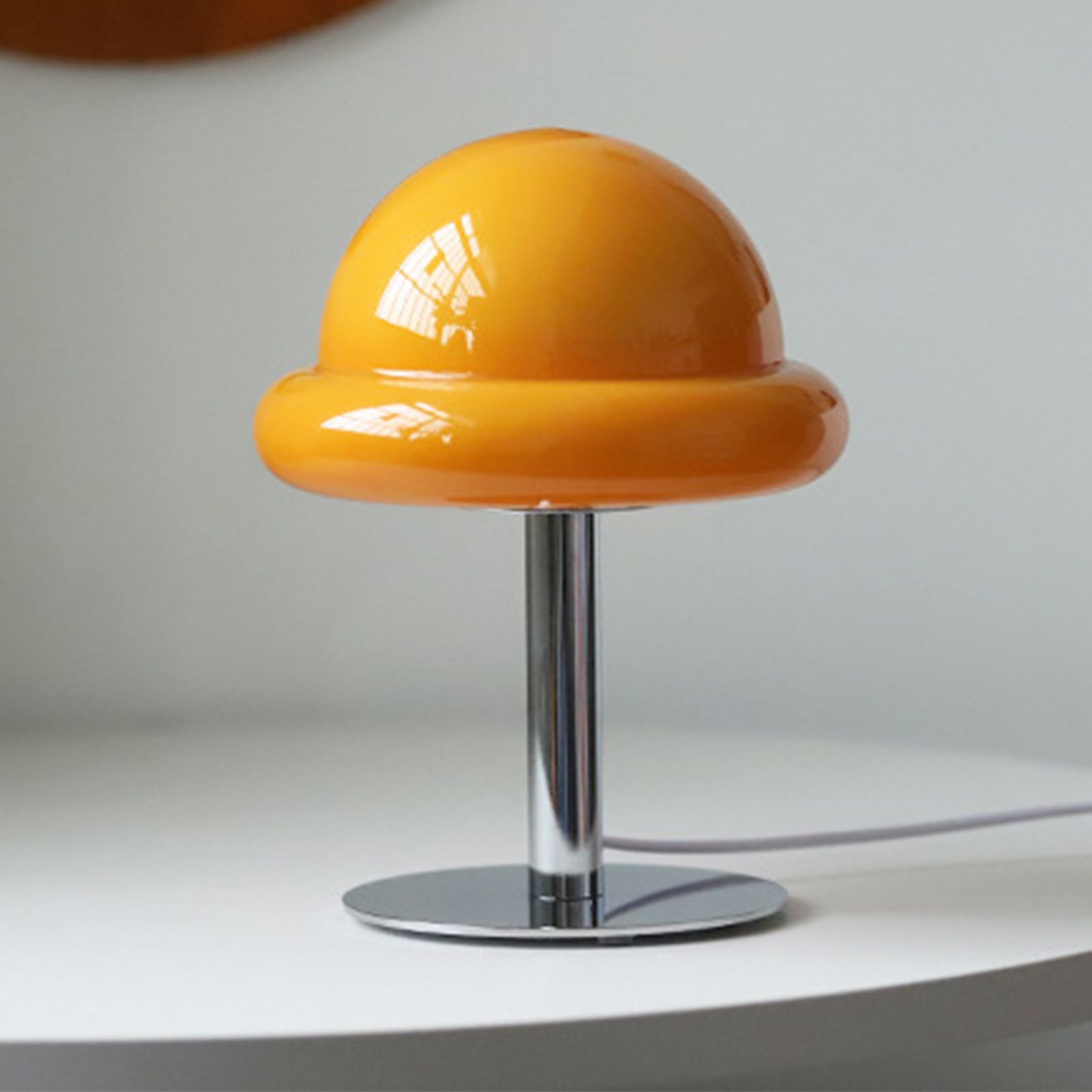 Bedside Table Lamp USB 3 Color Dimmable Cute Creative Mushroom Desk Lamp for view 9