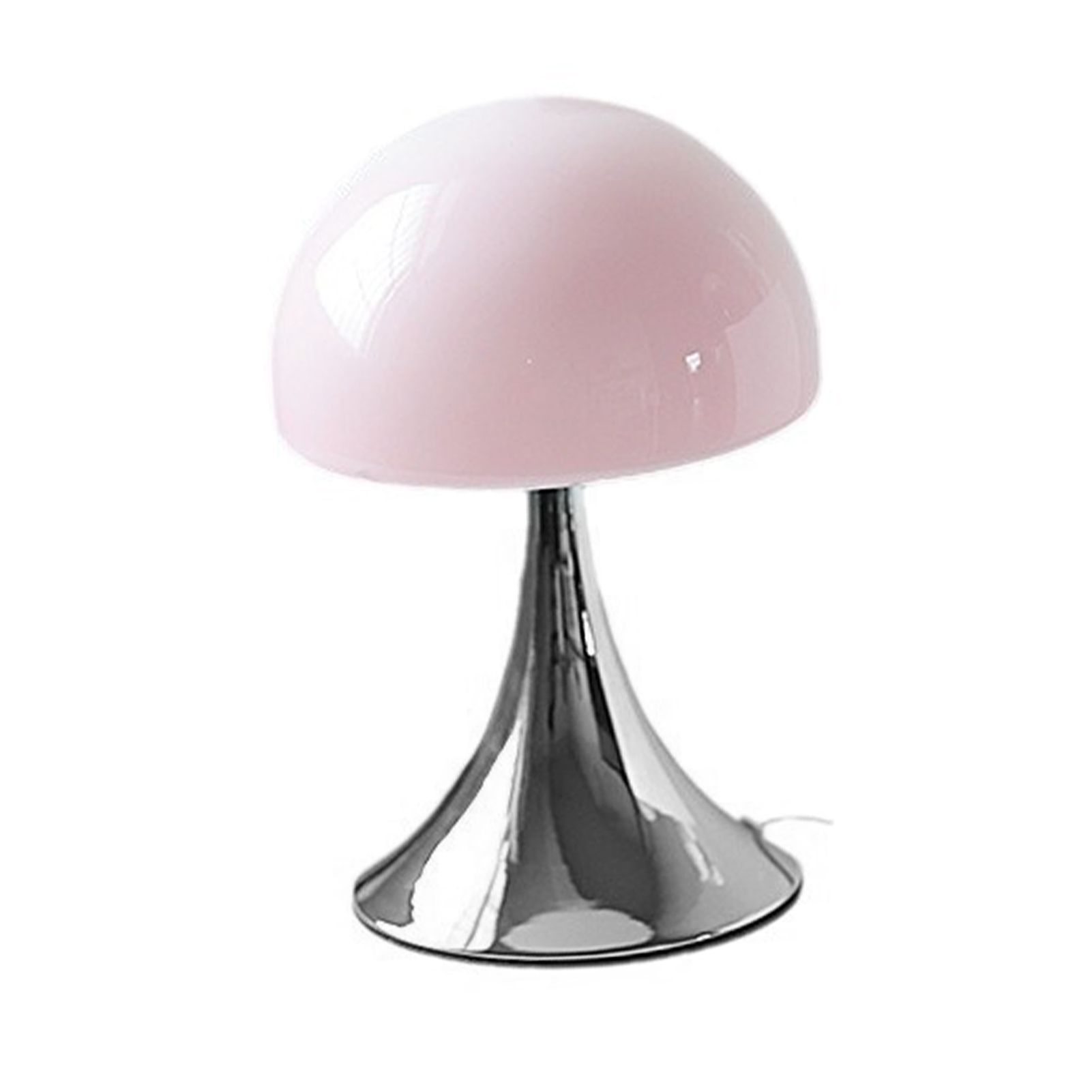 Mushroom Shape Table Lamp Glass Iron Warm Light USB Modern Bedside Nightstand