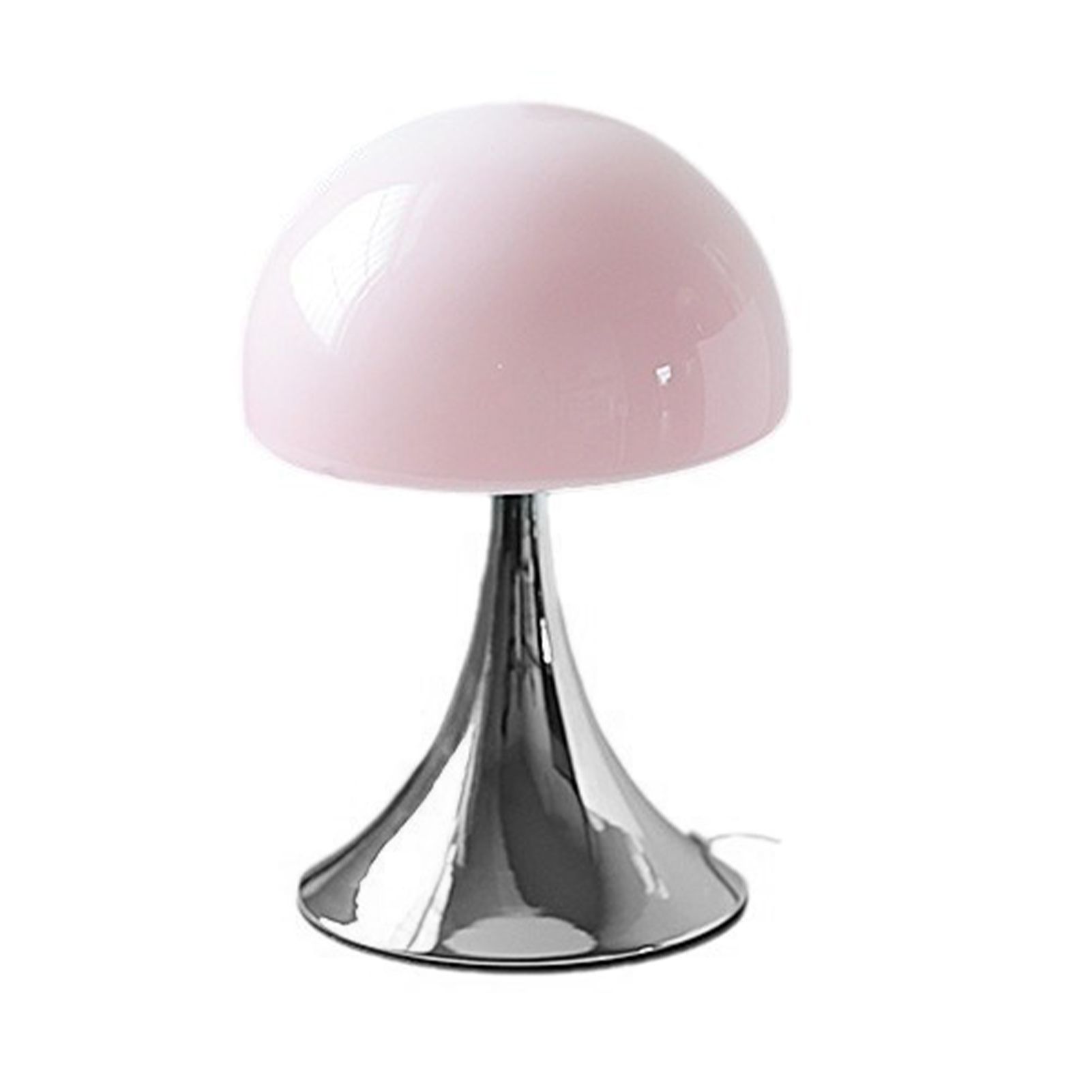 Mushroom Shape Table Lamp Glass Iron Warm Light USB Modern Bedside Nightstand view 3