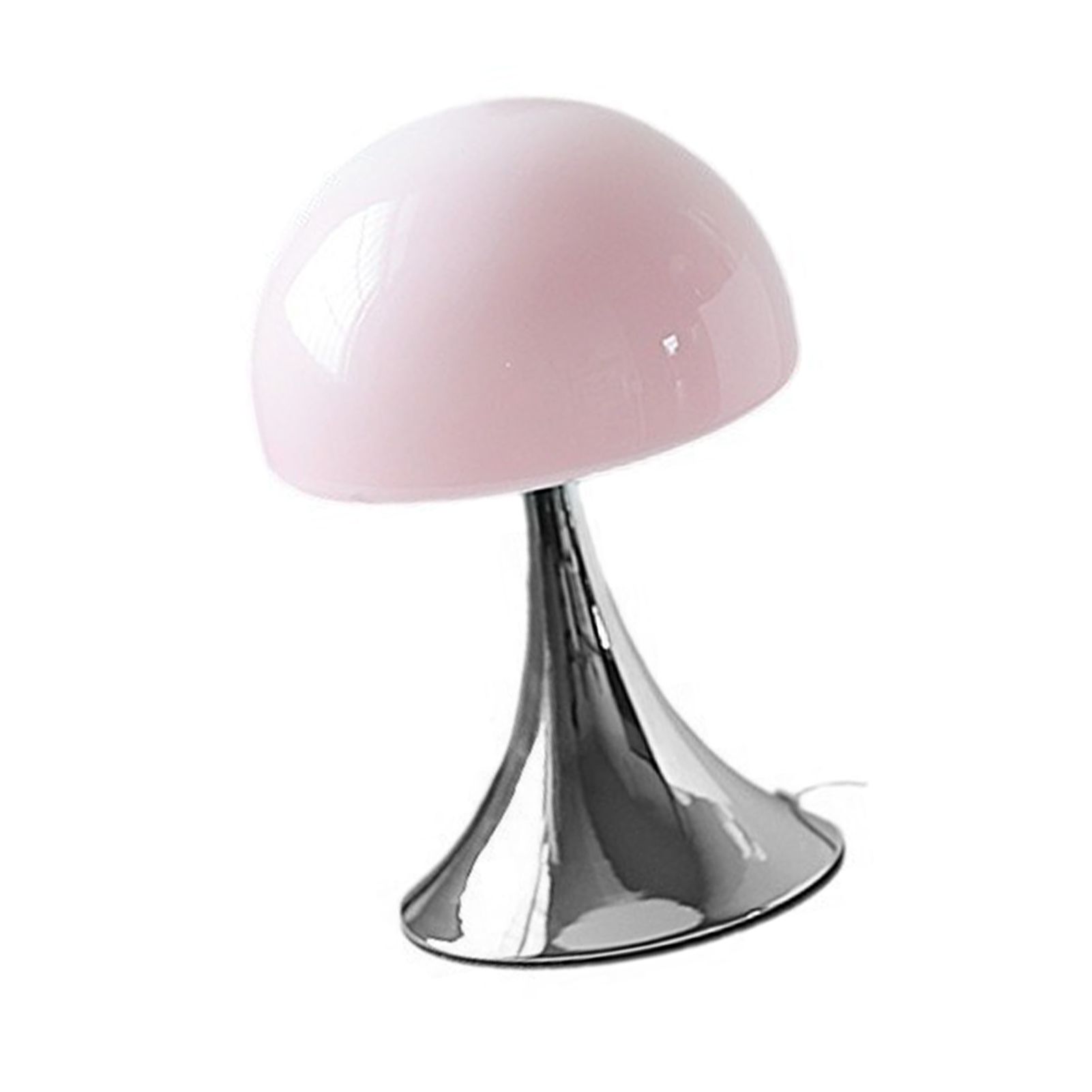 Mushroom Shape Table Lamp Glass Iron Warm Light USB Modern Bedside Nightstand view 4