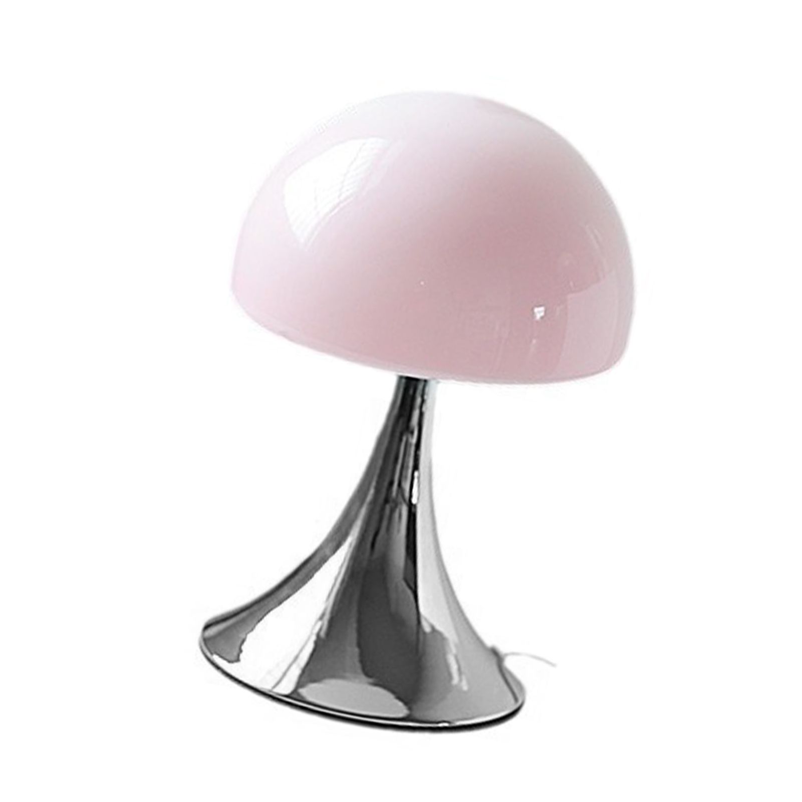 Mushroom Shape Table Lamp Glass Iron Warm Light USB Modern Bedside Nightstand view 6