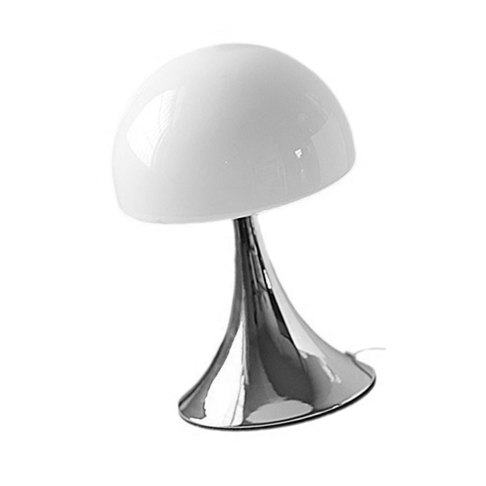 Mushroom Shape Table Lamp Glass Iron Warm Light USB Modern Bedside Nightstand view 4