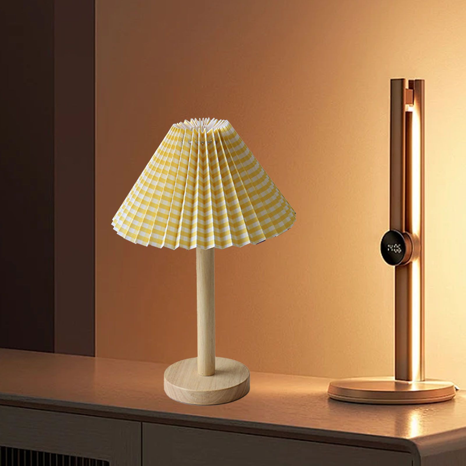 LED Bedside Lamp Minimalist Night Light USB Powered Decorative Desk Lamp for view 8