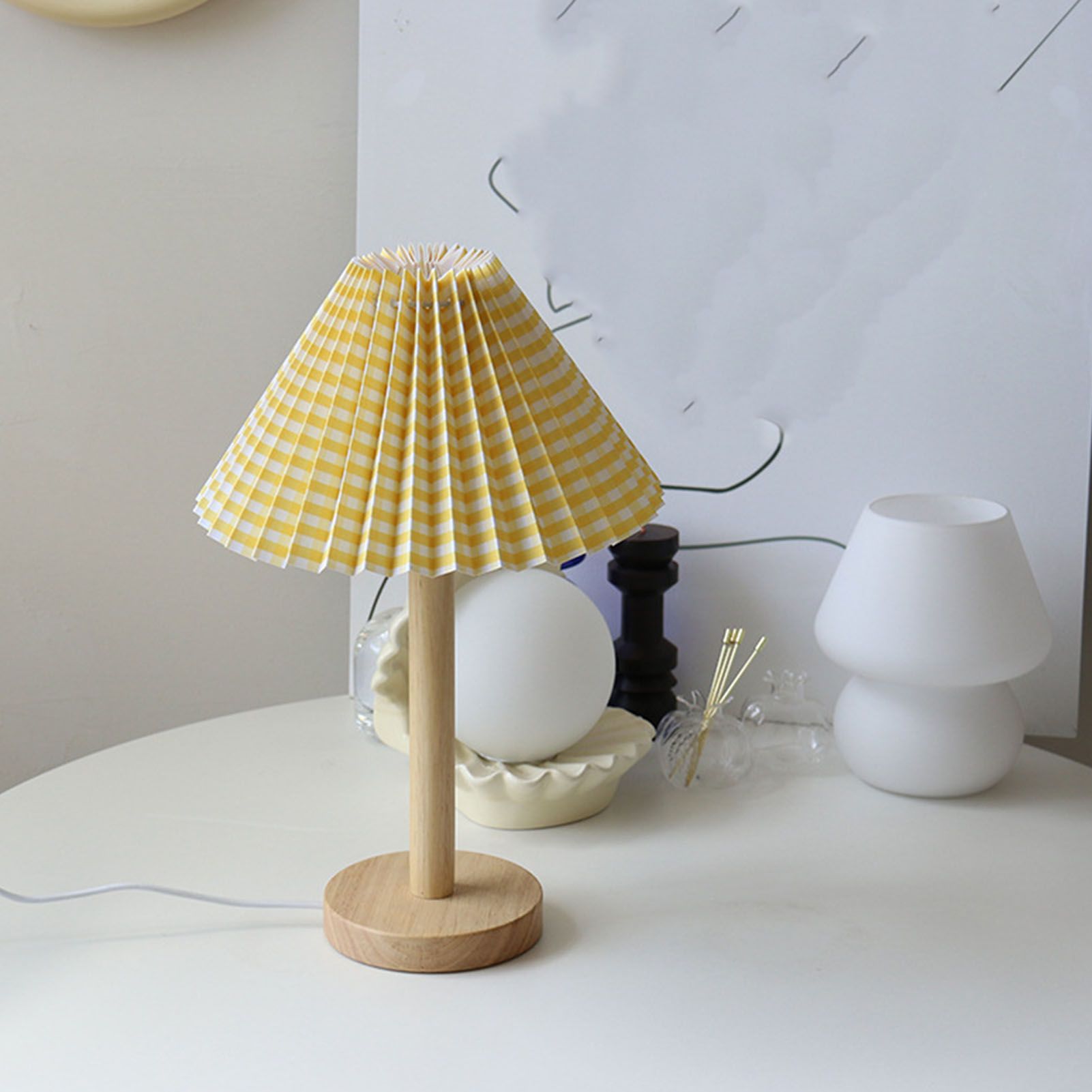 LED Bedside Lamp Minimalist Night Light USB Powered Decorative Desk Lamp for view 9