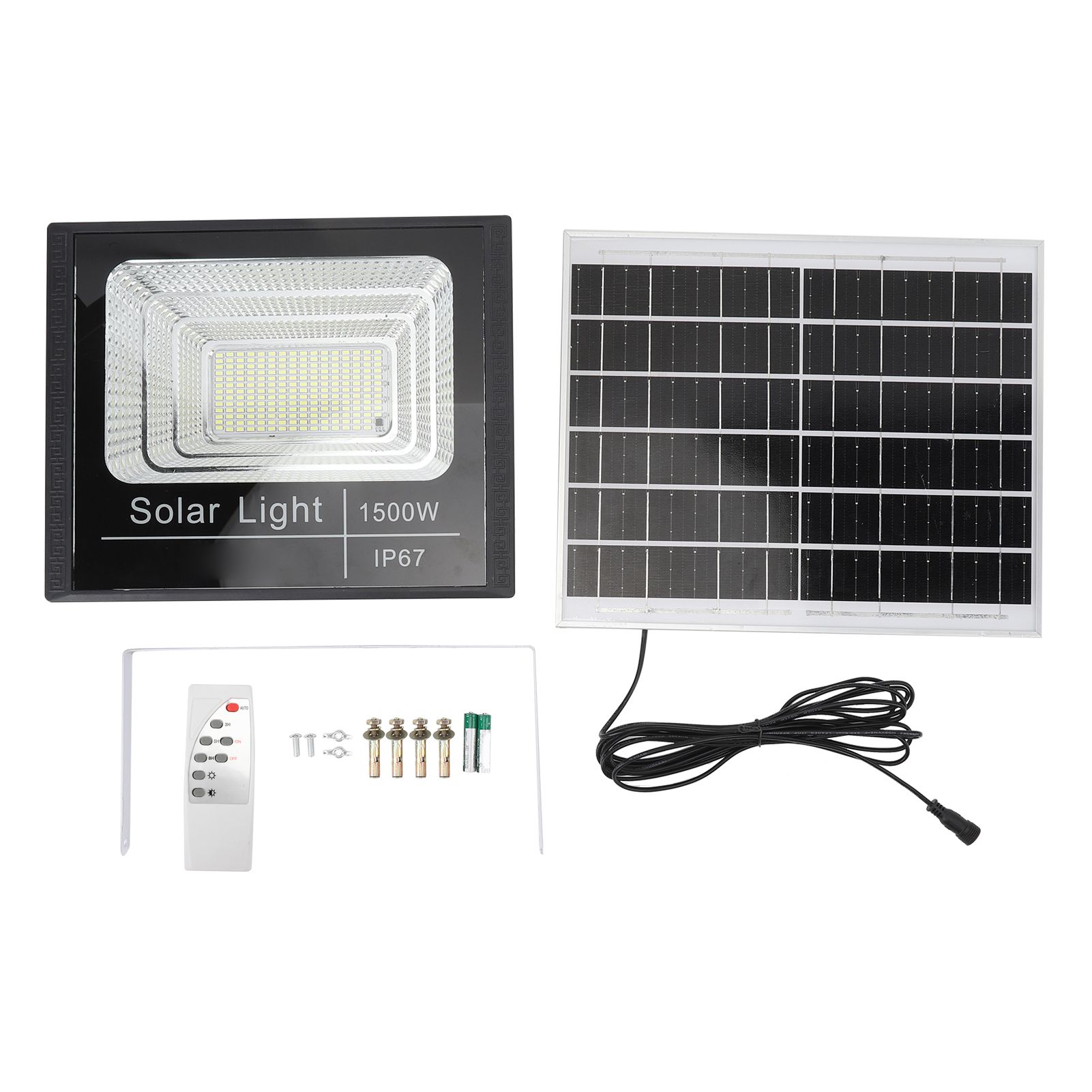 Solar Light LED Waterproof Remote Control 1500W Super Bright Solar Outdoor view 3