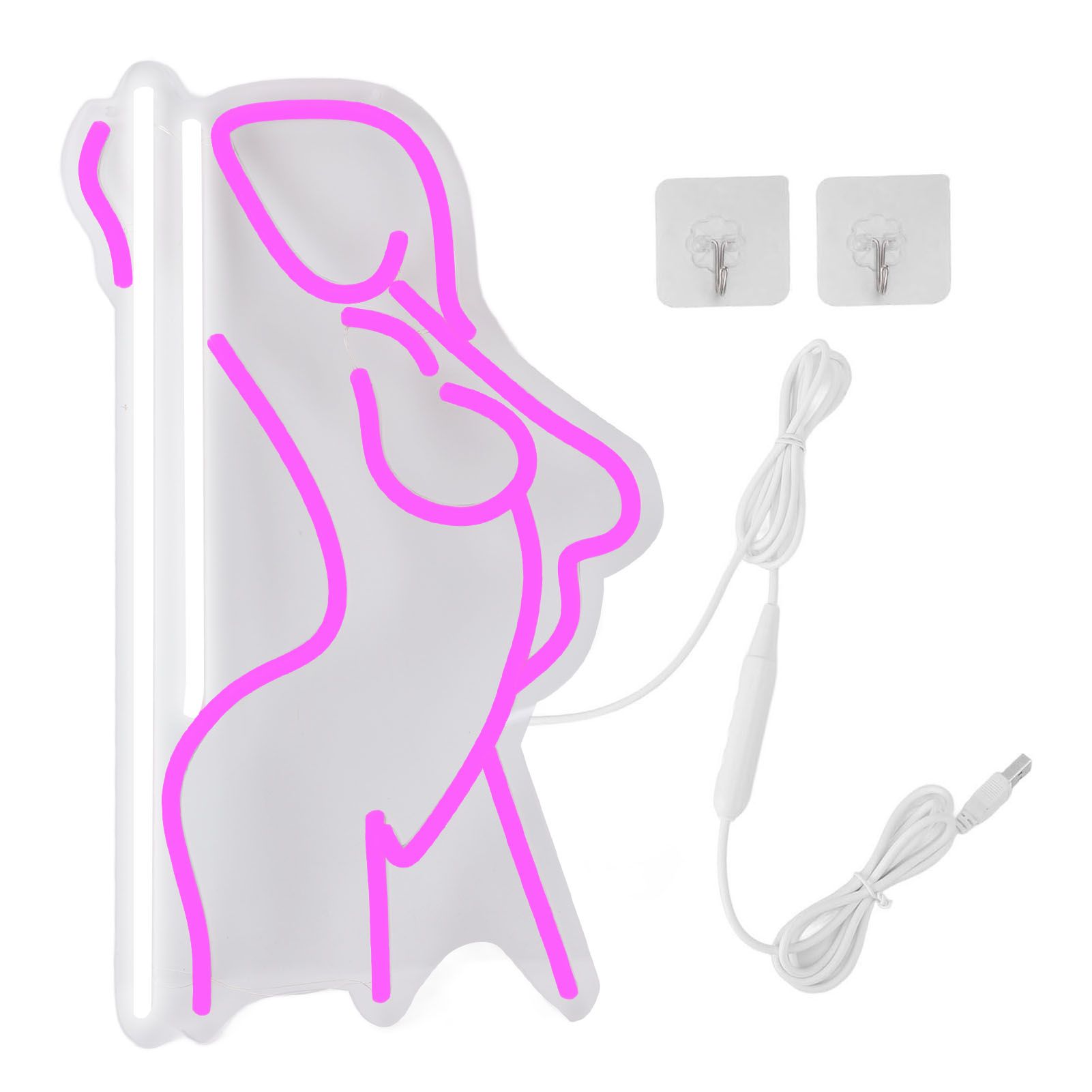 Neon Light LED Low Power Consumption Dimmable Lady Neon Sign for Beer Bar Wall view 3