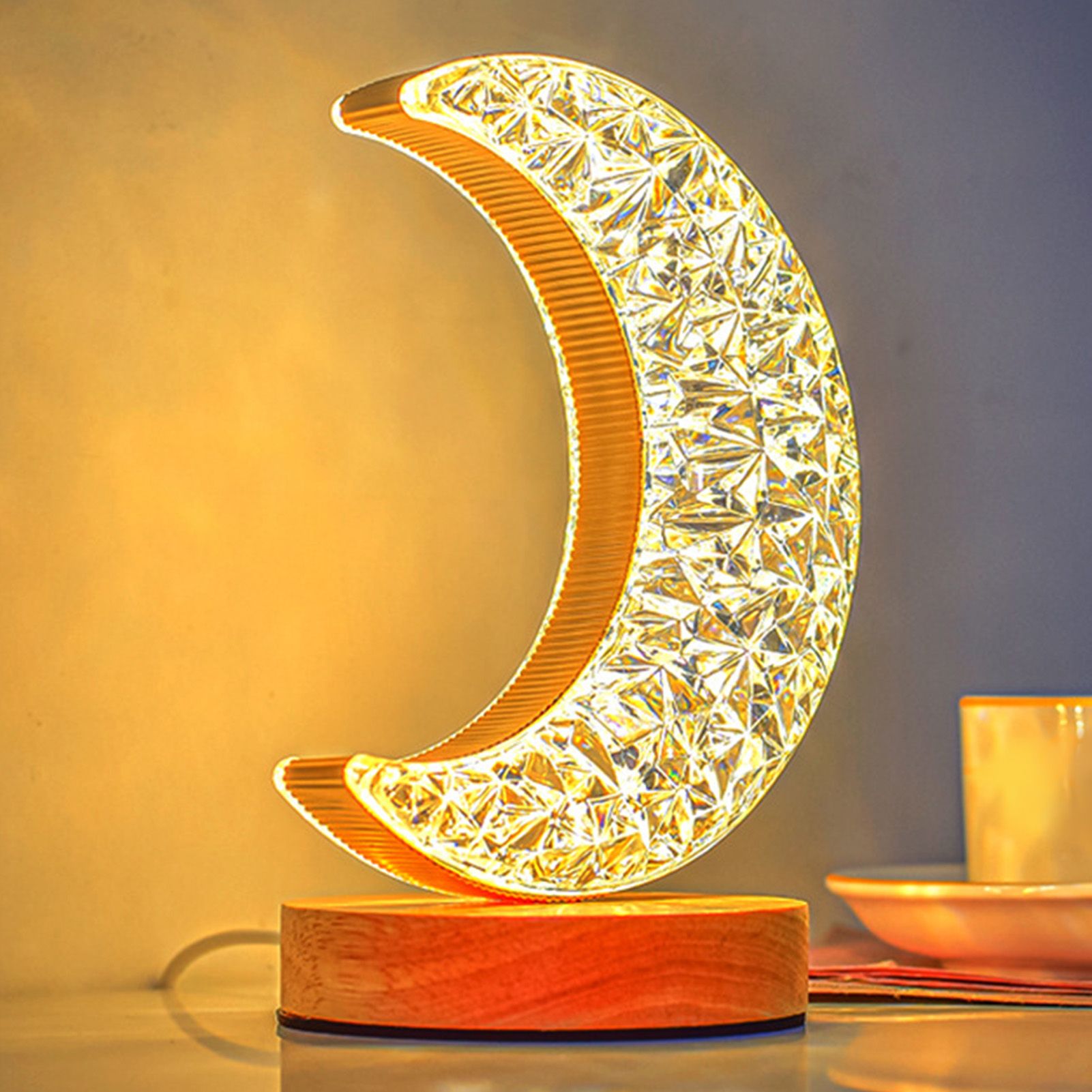 Table Lamp 3W Remote Control Warm Light Exquisite Look Timing Function USB view 8