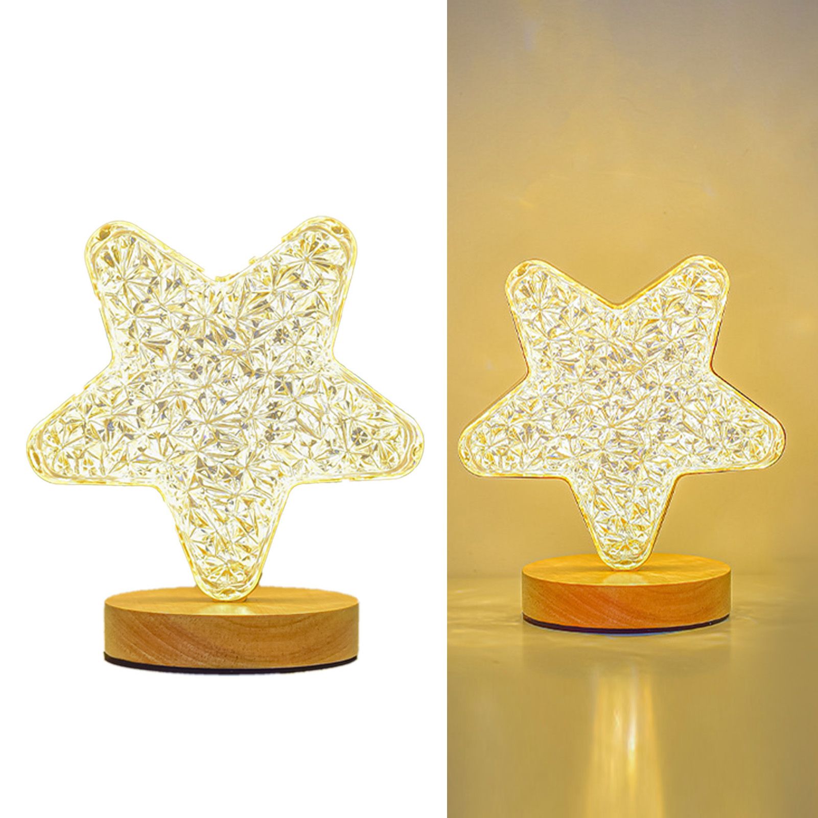 Table Lamp 3W Remote Control Warm Light Exquisite Look Timing Function USB view 6