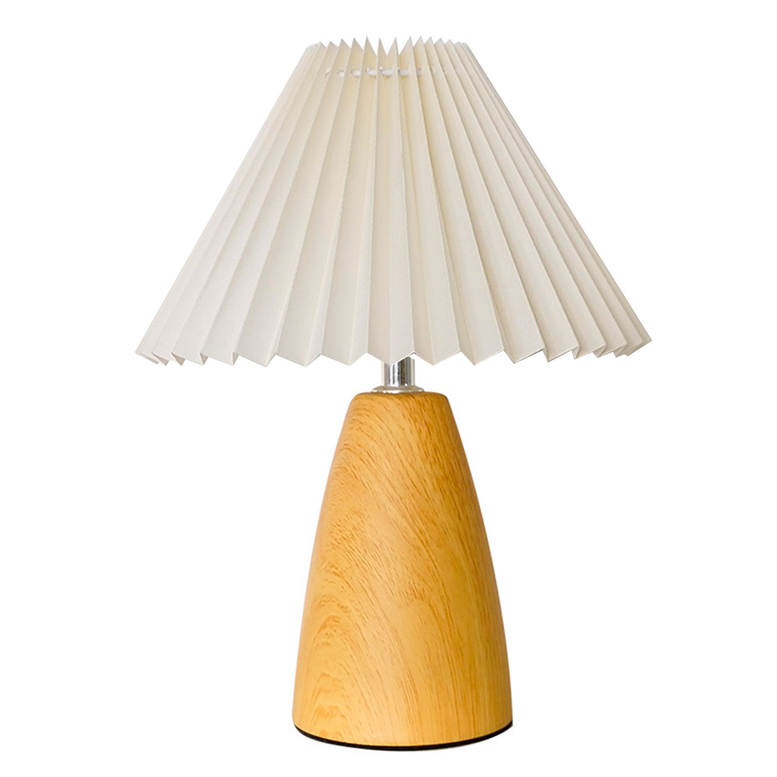 Table Lamp Pleated 3 Color Remote Control Dimmable Bedroom Bedside Night Light view 3