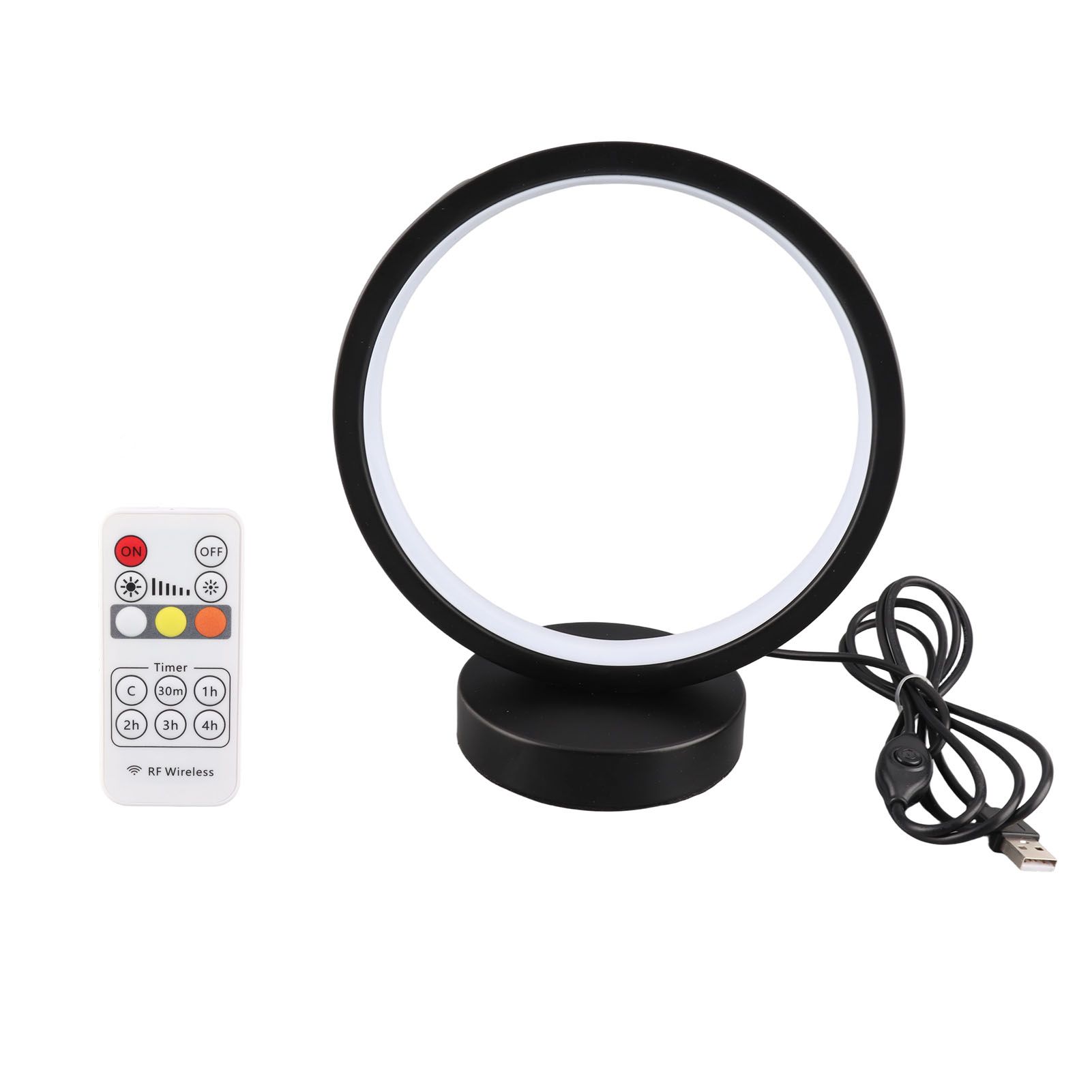 Circle Table Lamp Bedside Decorative Lamp Innovative LED Night Light Energy view 2