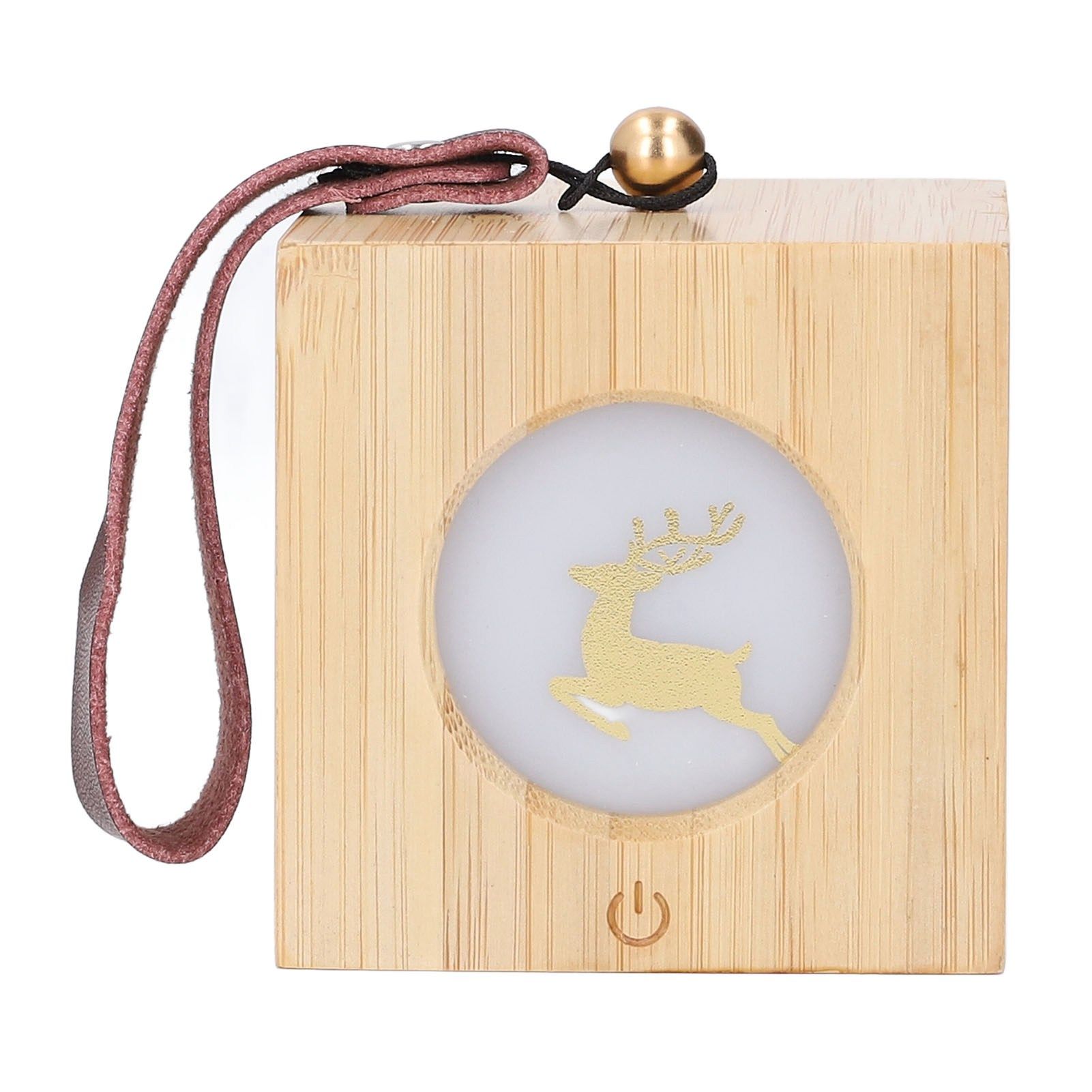 Elk Deer Night Light Clear Projection Stepless Dimming Rechargeable Wooden