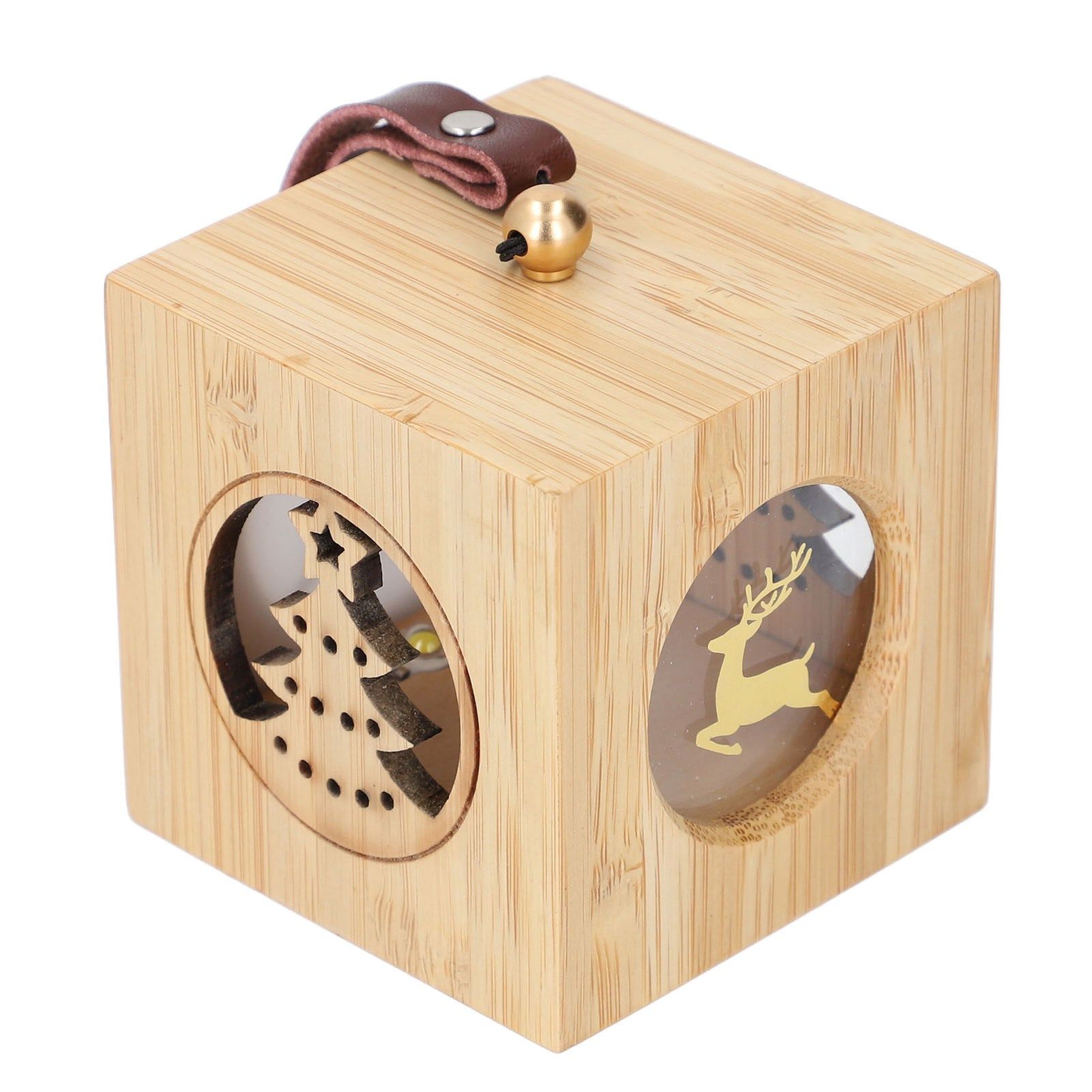 Elk Deer Night Light Clear Projection Stepless Dimming Rechargeable Wooden view 6