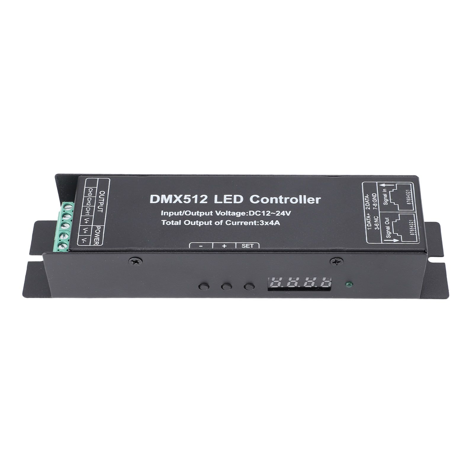 Constant Voltage DMX512 Decorder LED Controller 3 Channels DC12V‑24V for LED view 3