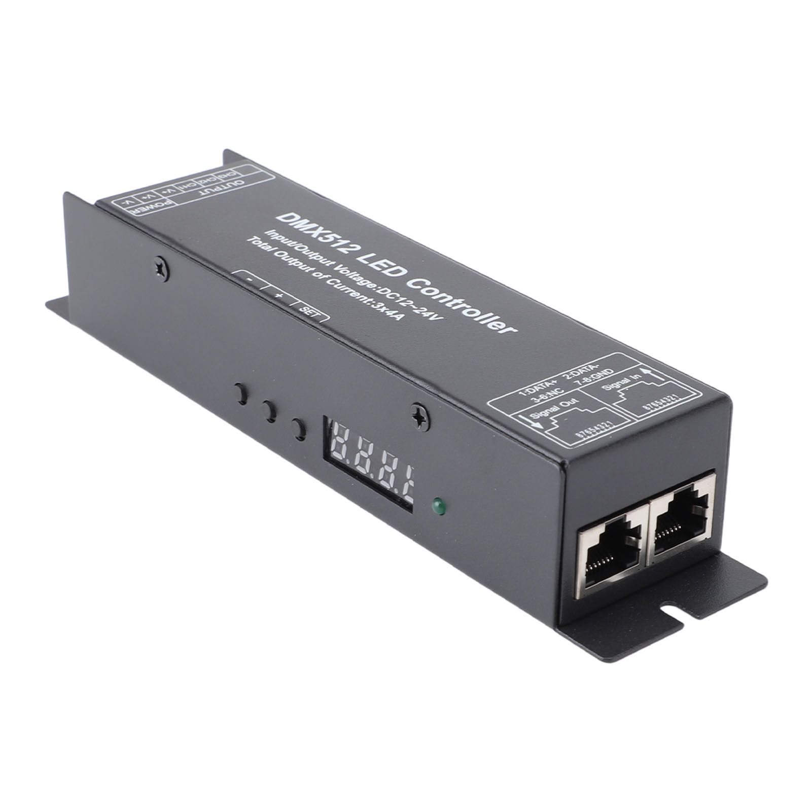 Constant Voltage DMX512 Decorder LED Controller 3 Channels DC12V‑24V for LED view 8