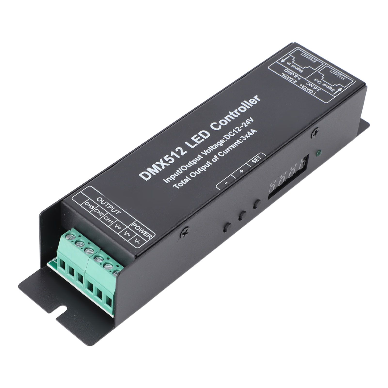 Constant Voltage DMX512 Decorder LED Controller 3 Channels DC12V‑24V for LED view 12