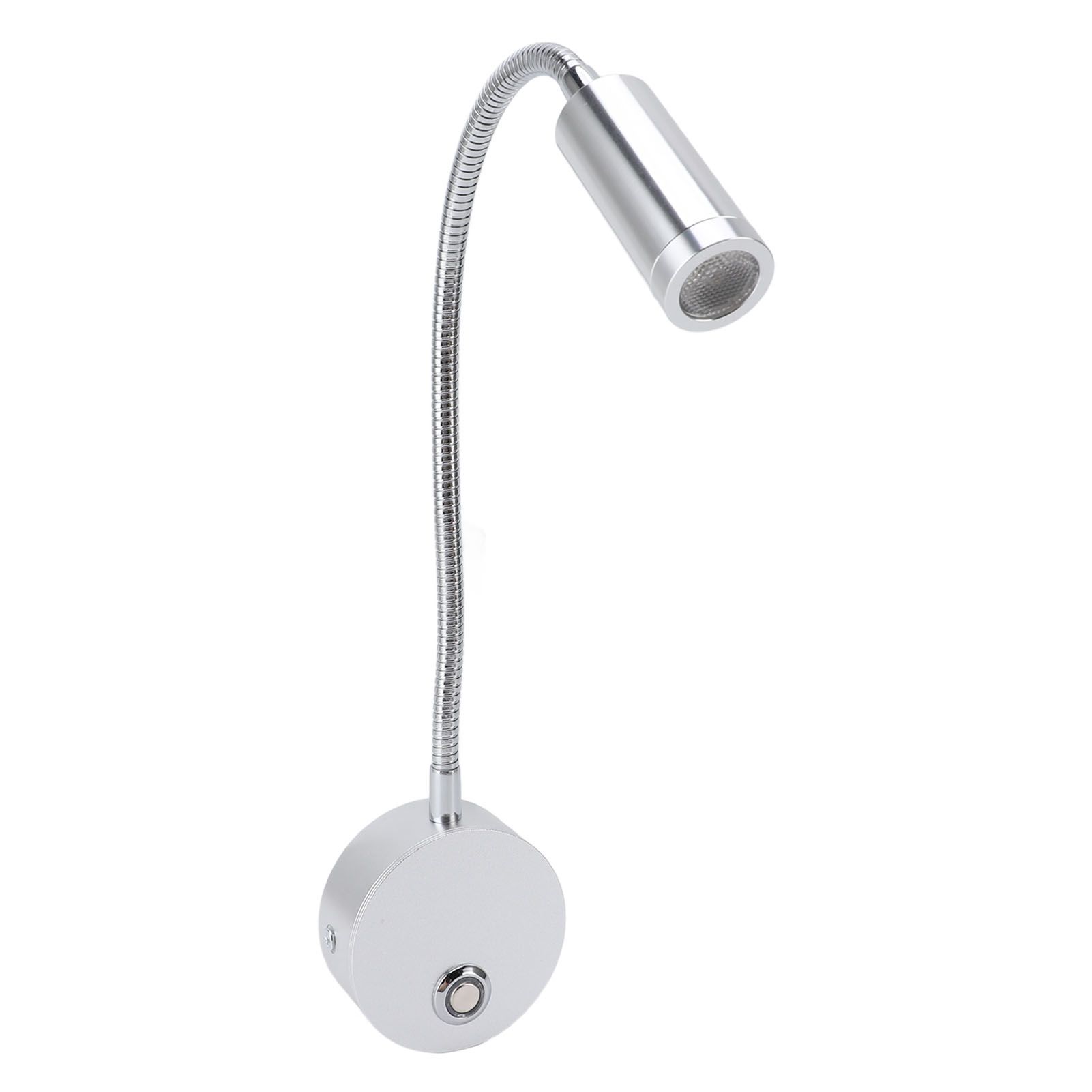 Dimmable RV Reading Light 3 Color Temperature Boat Bedside Flexible Gooseneck
