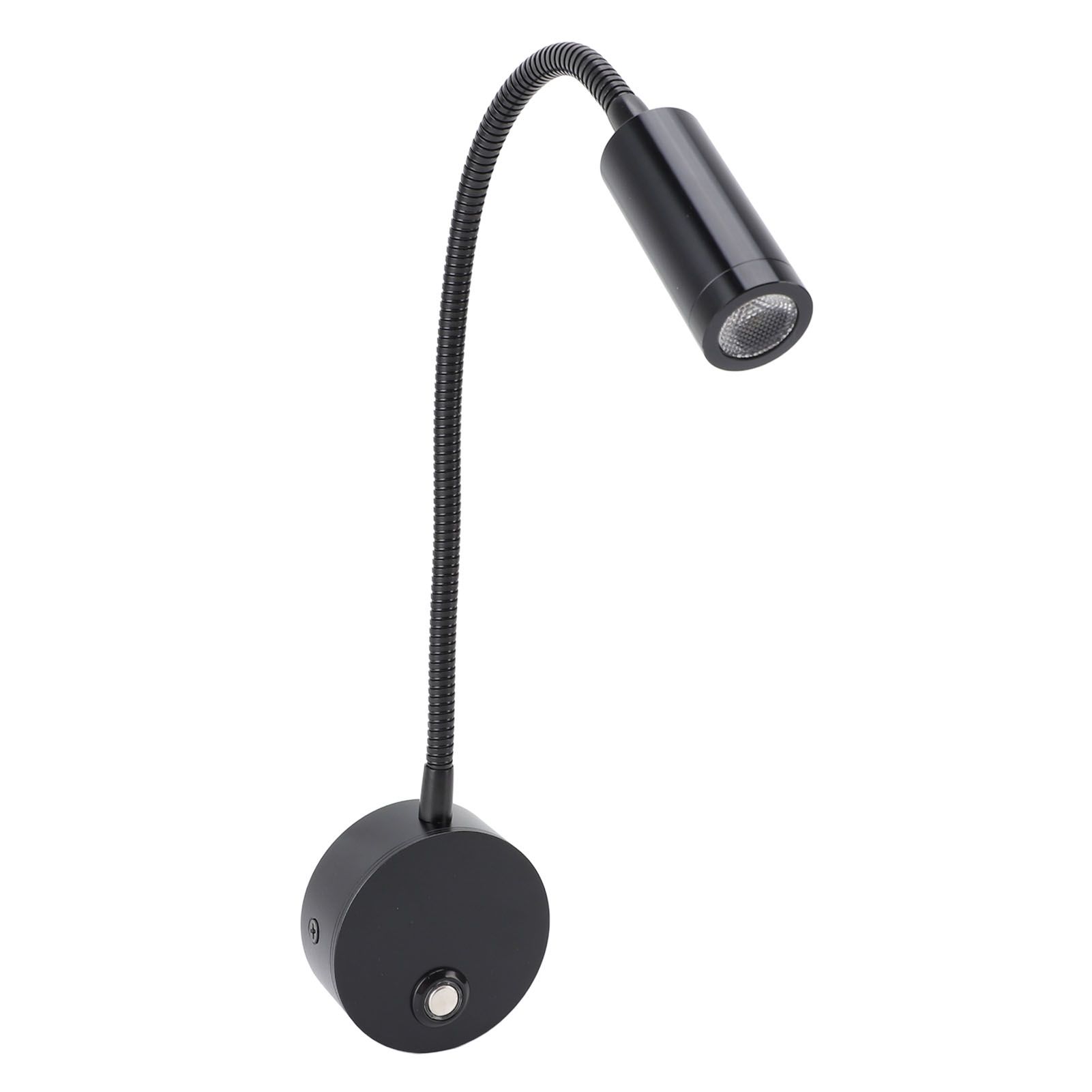 Dimmable RV Reading Light 3 Color Temperature Boat Bedside Flexible Gooseneck