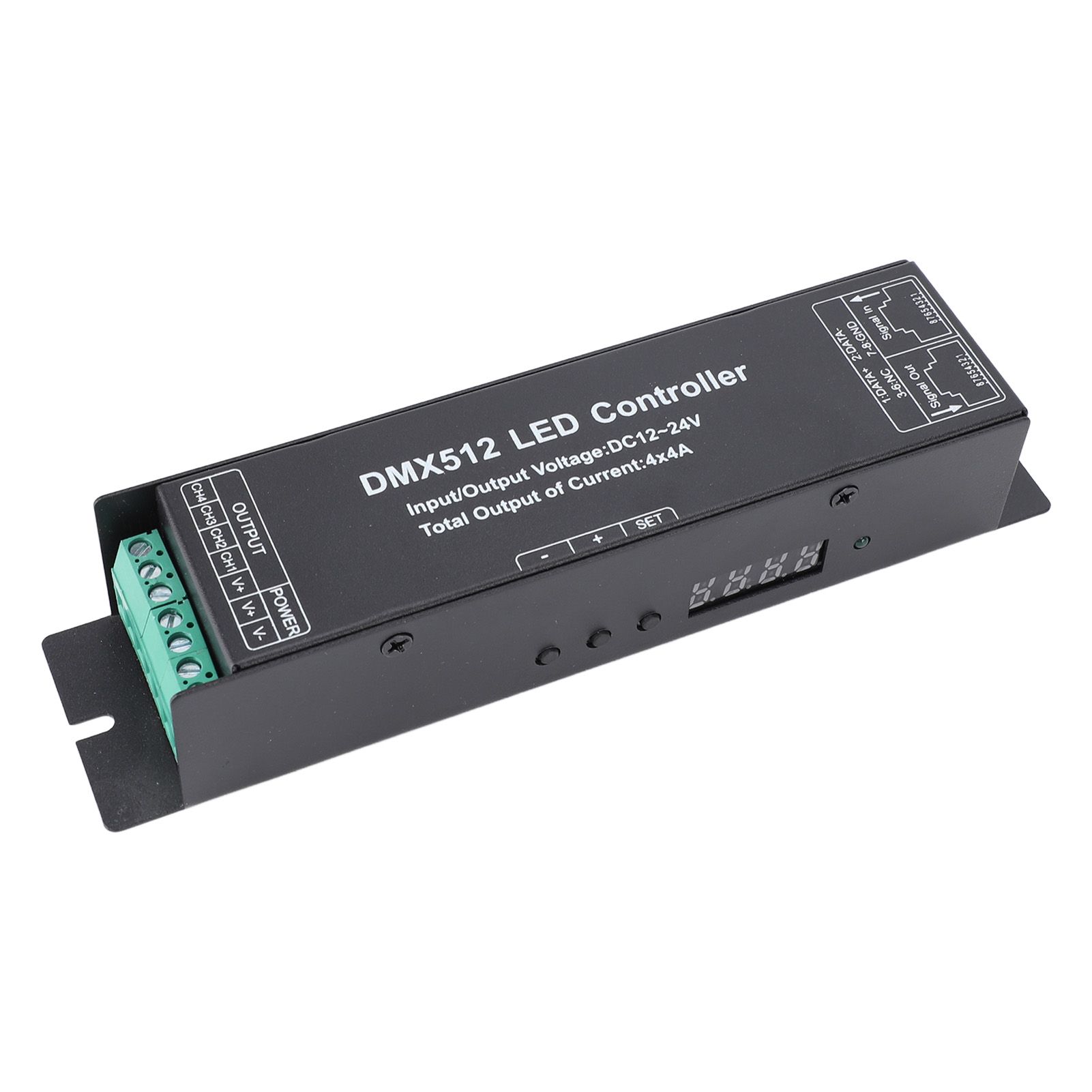 Constant Voltage DMX512 Decorder LED Controller 4 Channels DC 12V‑24V for LED view 10