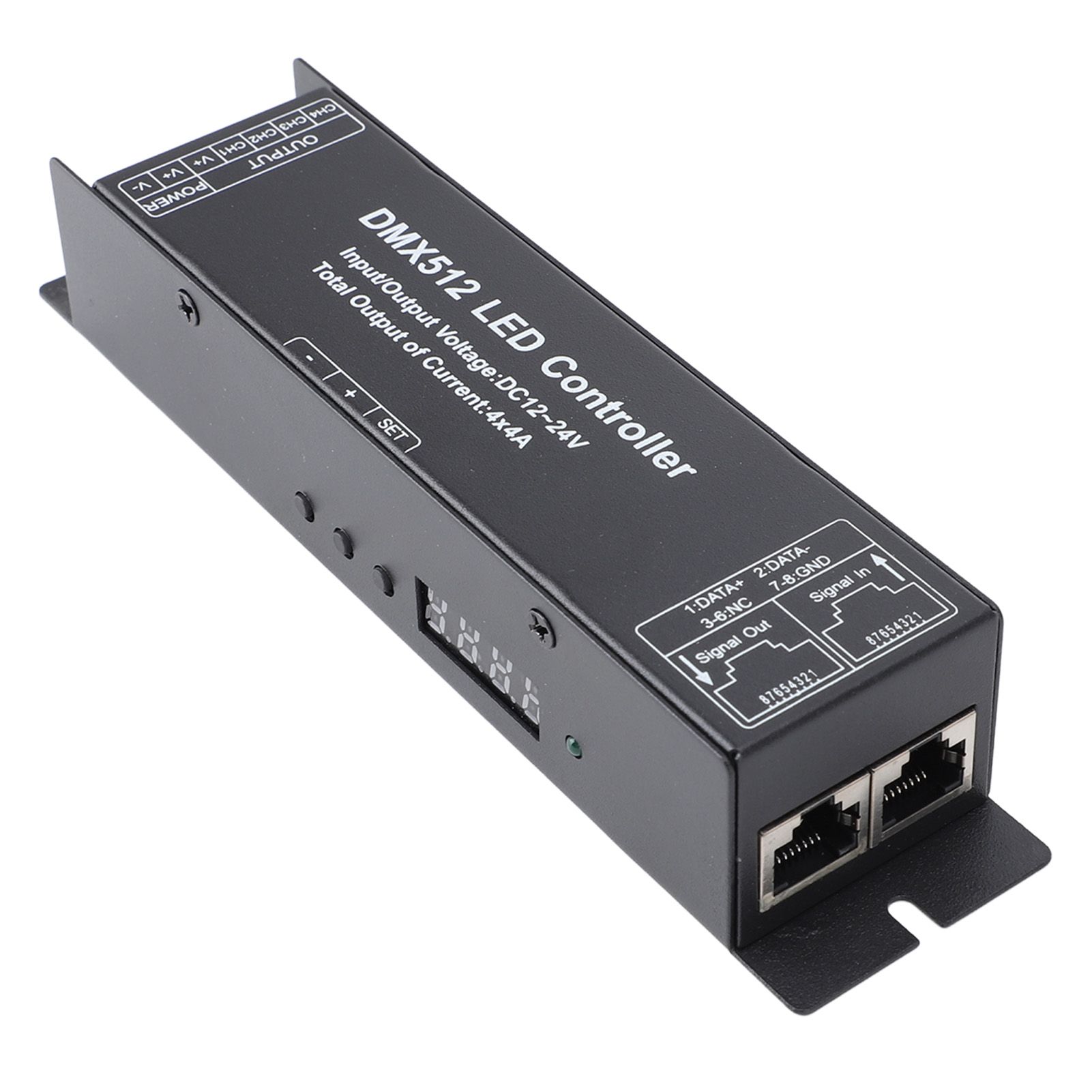 Constant Voltage DMX512 Decorder LED Controller 4 Channels DC 12V‑24V for LED view 11
