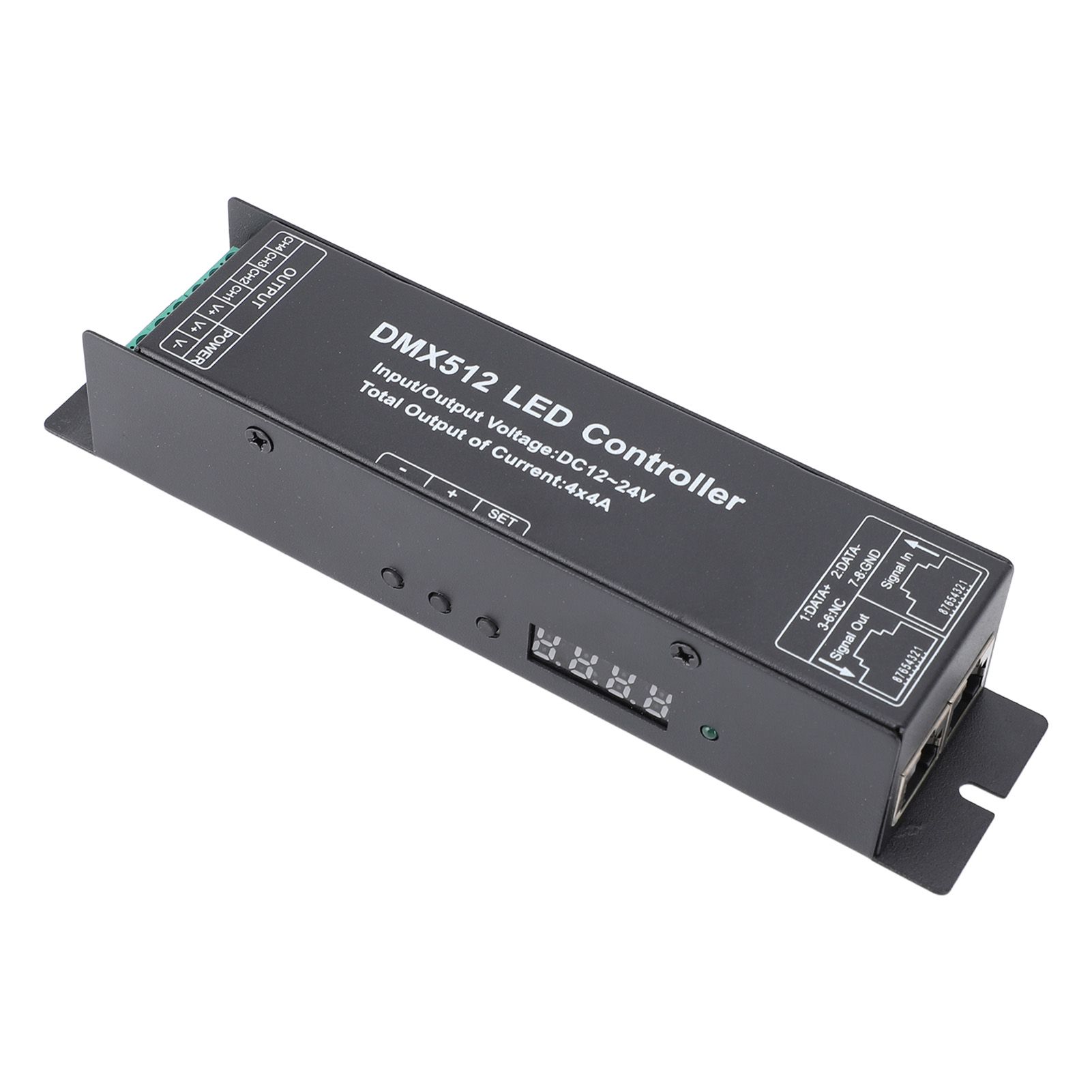 Constant Voltage DMX512 Decorder LED Controller 4 Channels DC 12V‑24V for LED view 12
