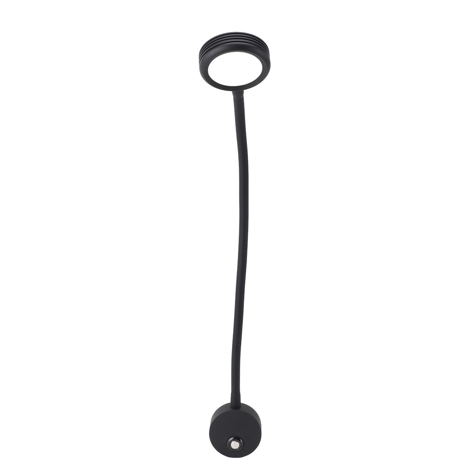 RV Reading Light with USB Port Flexible Gooseneck Bedside Wall Lamp for Boat