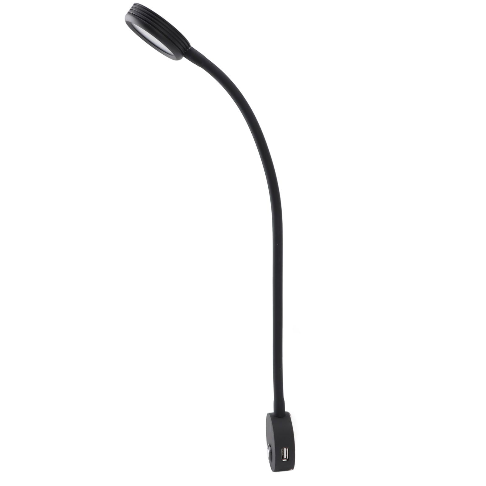 RV Reading Light with USB Port Flexible Gooseneck Bedside Wall Lamp for Boat view 11