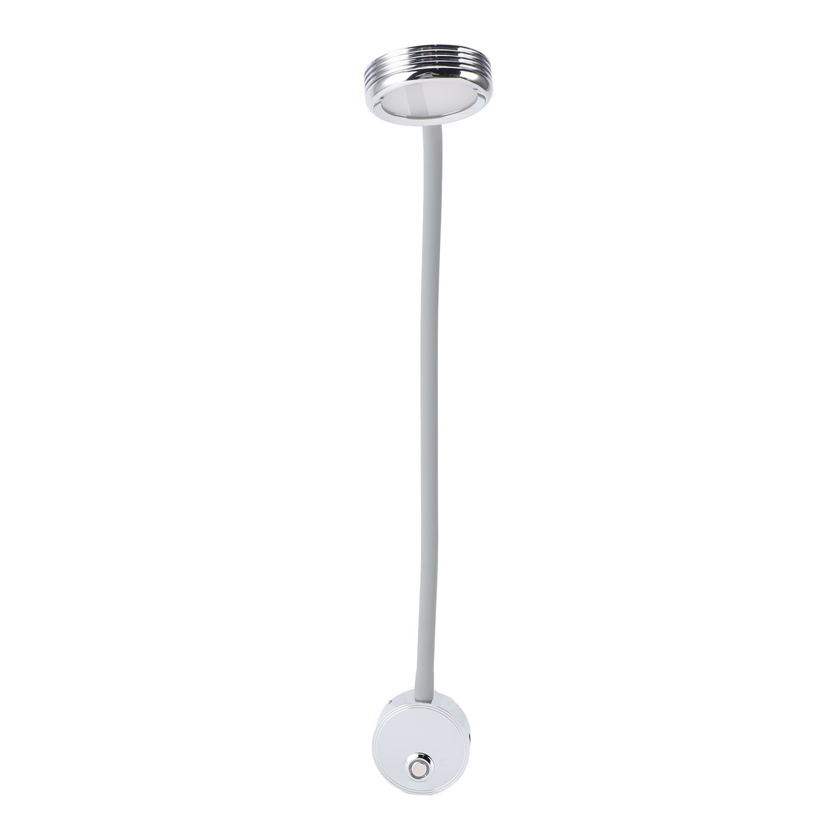 RV Reading Light with USB Port Flexible Gooseneck Bedside Wall Lamp for Boat